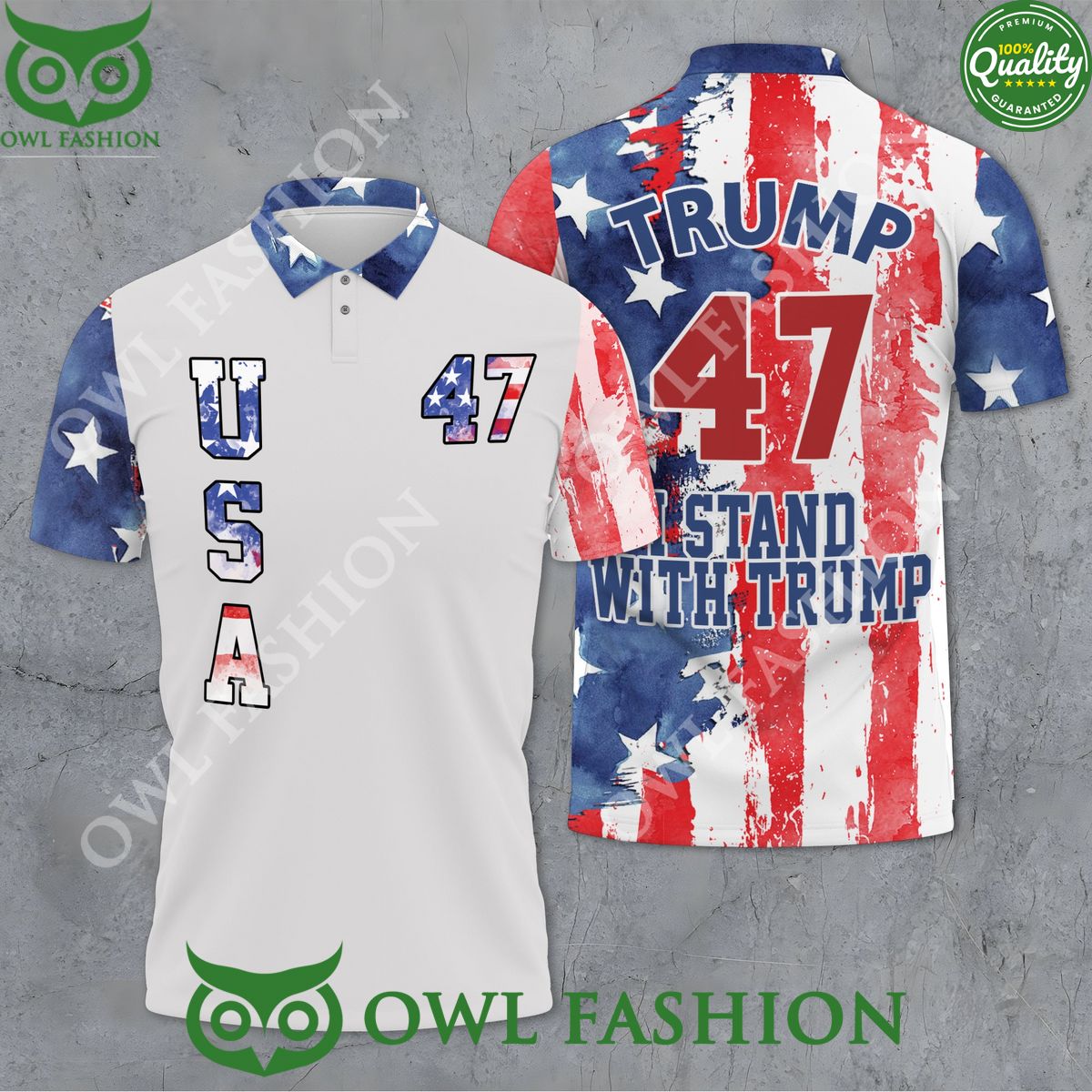 donald trump 47 pro trump american flag polo shirt 1 JkPSJ.jpg
