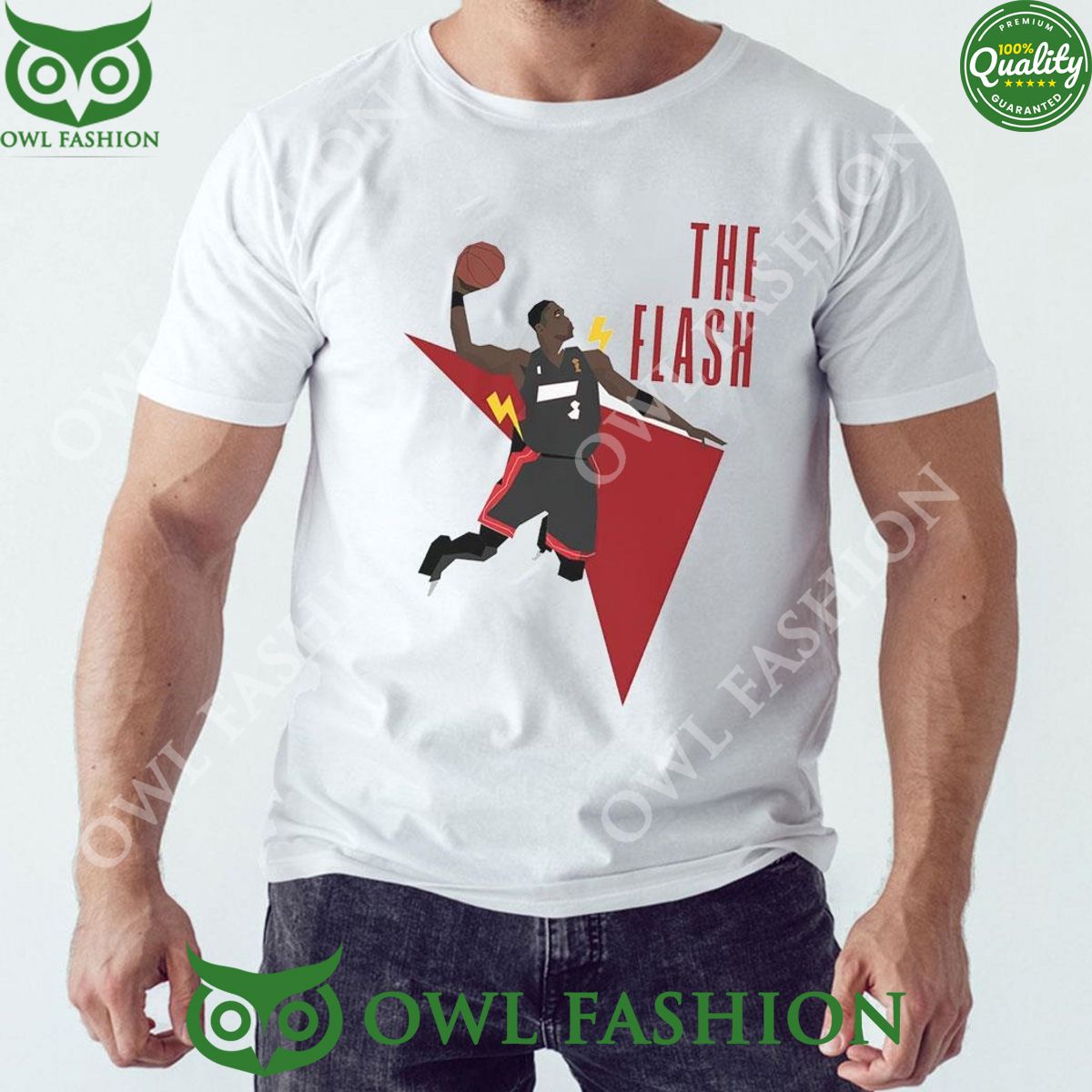 Dwyane Wade Miami Heat The Flash 2024 Shirt Rocking picture