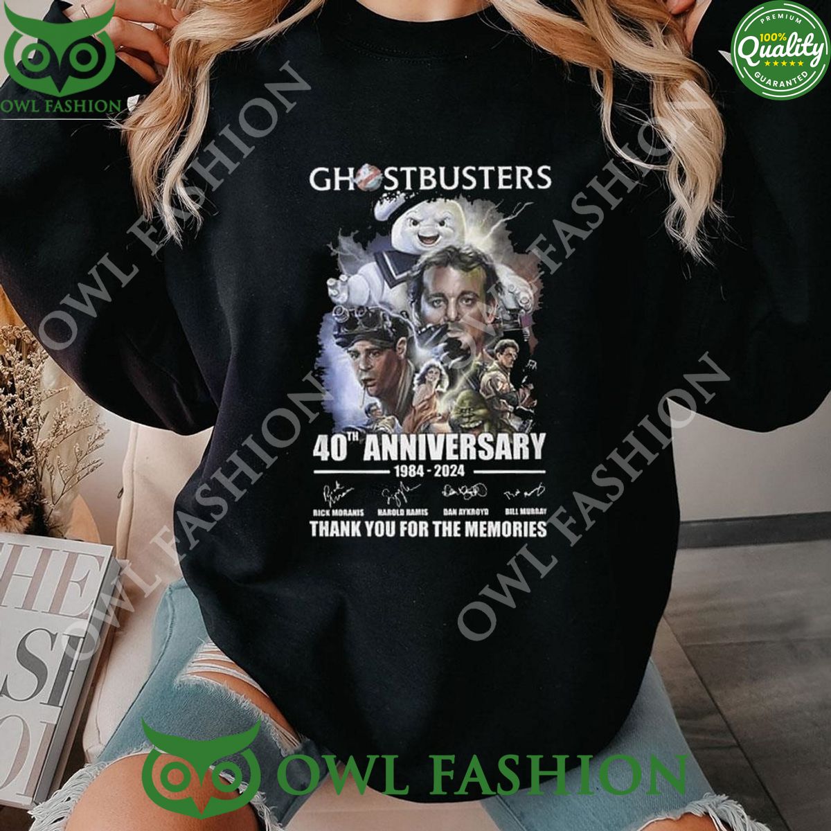 ghostbusters 40th anniversary 1984 2024 thank you for the memories shirt hoodie 1 YegNH.jpg