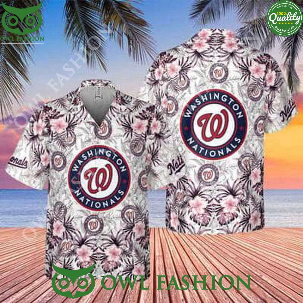 MLB Washington Nationals Tropical Flower Pattern Hawaii Shirt It is too funny