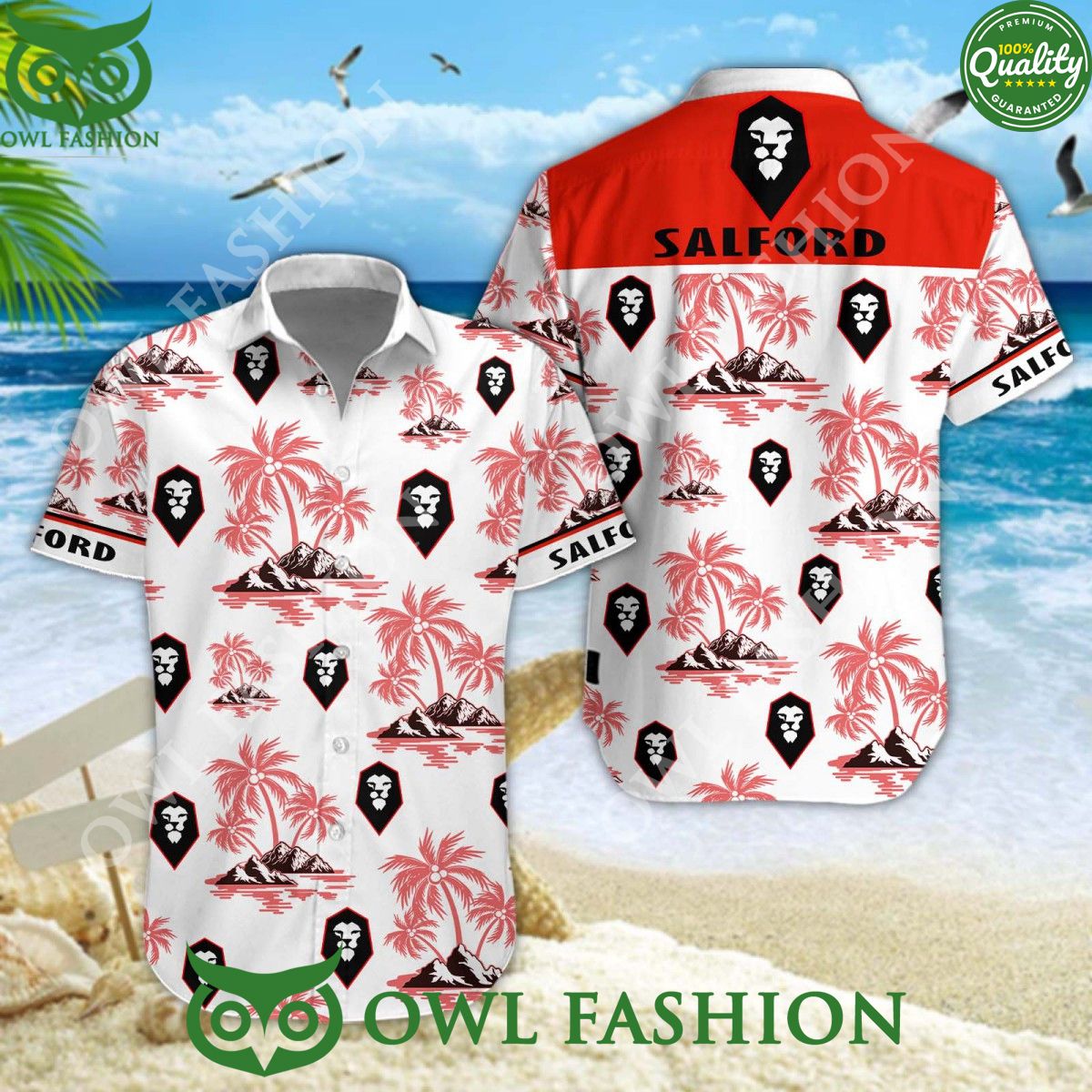 Salford City Summer Vibe 2024 EFL Hawaiian Shirt Eye soothing picture dear