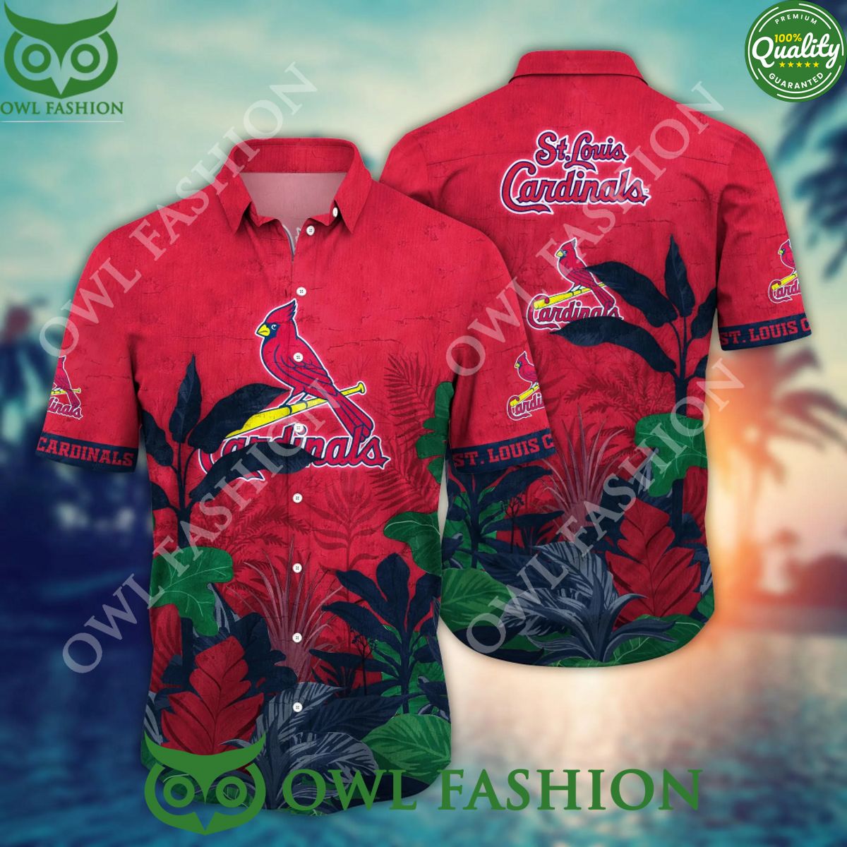 st louis cardinals mlb tropical forest hawaiian shirt and shorts 1 YXhVO.jpg