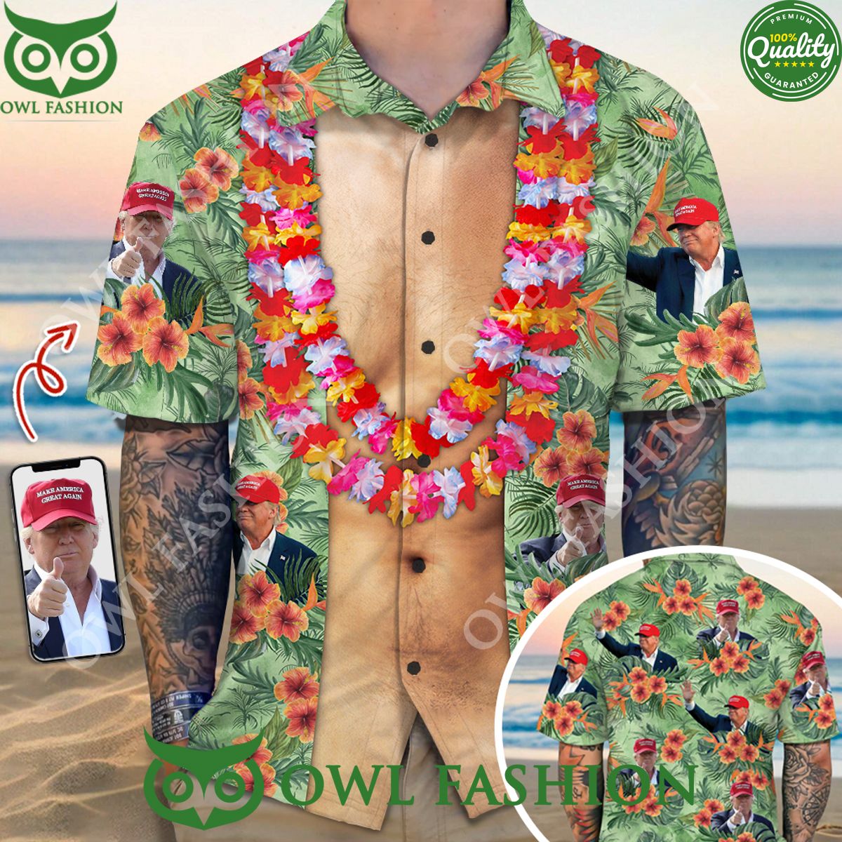 trump photo with floral pattern hawaiian shirt beach vibe 1 acnov.jpg