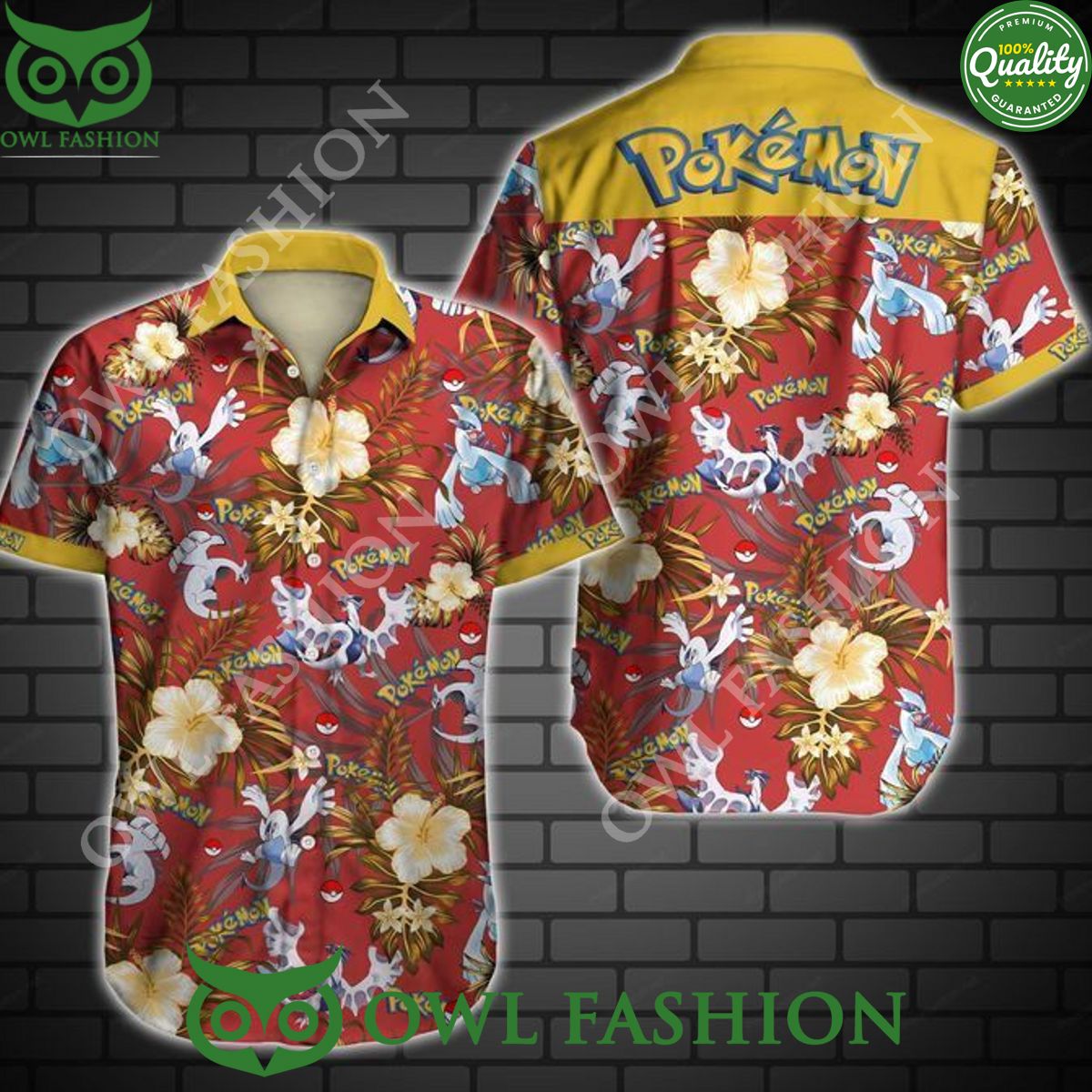 water type legendary pokemon tropical red yellow hawaii aloha shirt 1 QIKlY.jpg