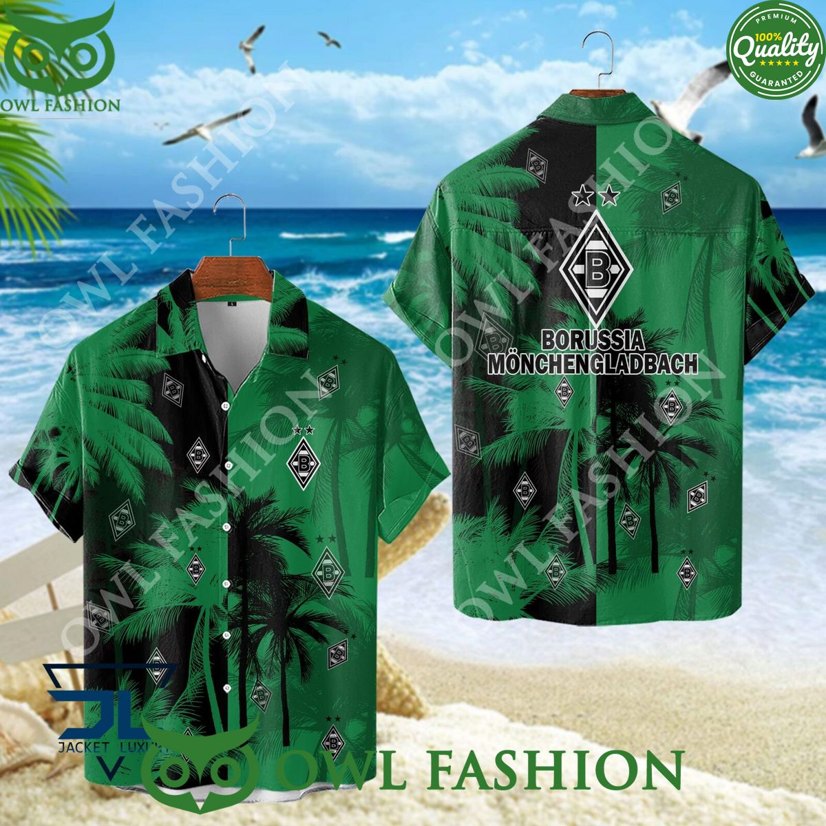 borussia monchengladbach top flight of german football green coconut hawaiian shirt 1 OMqbf.jpg