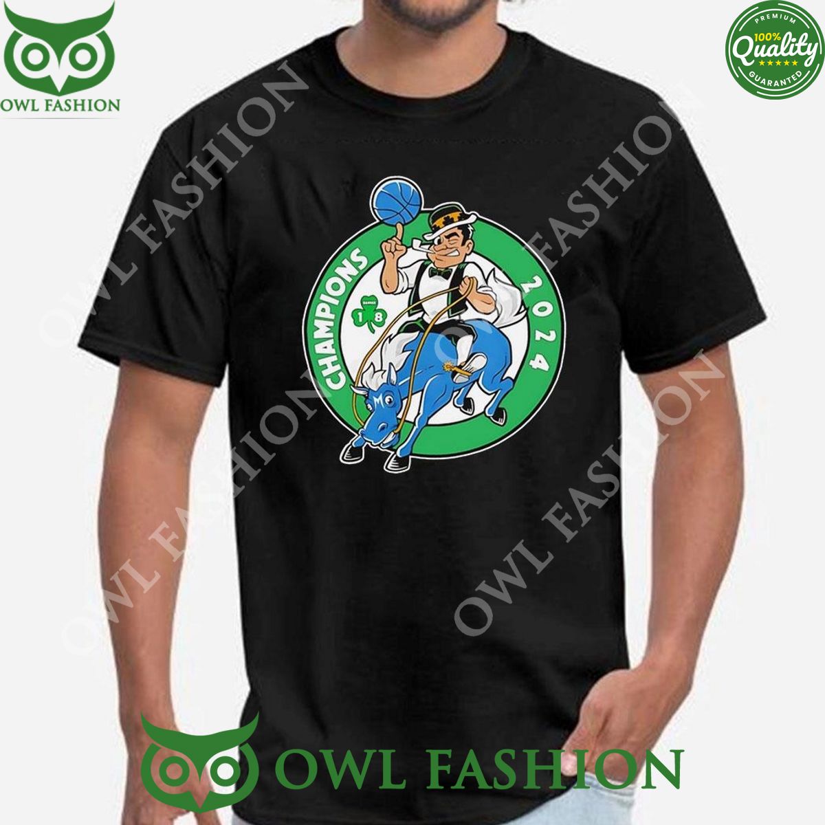 boston celtics riding dallas mavericks mascot 2024 champions logo tshirt hoodie 1 PVIb9.jpg