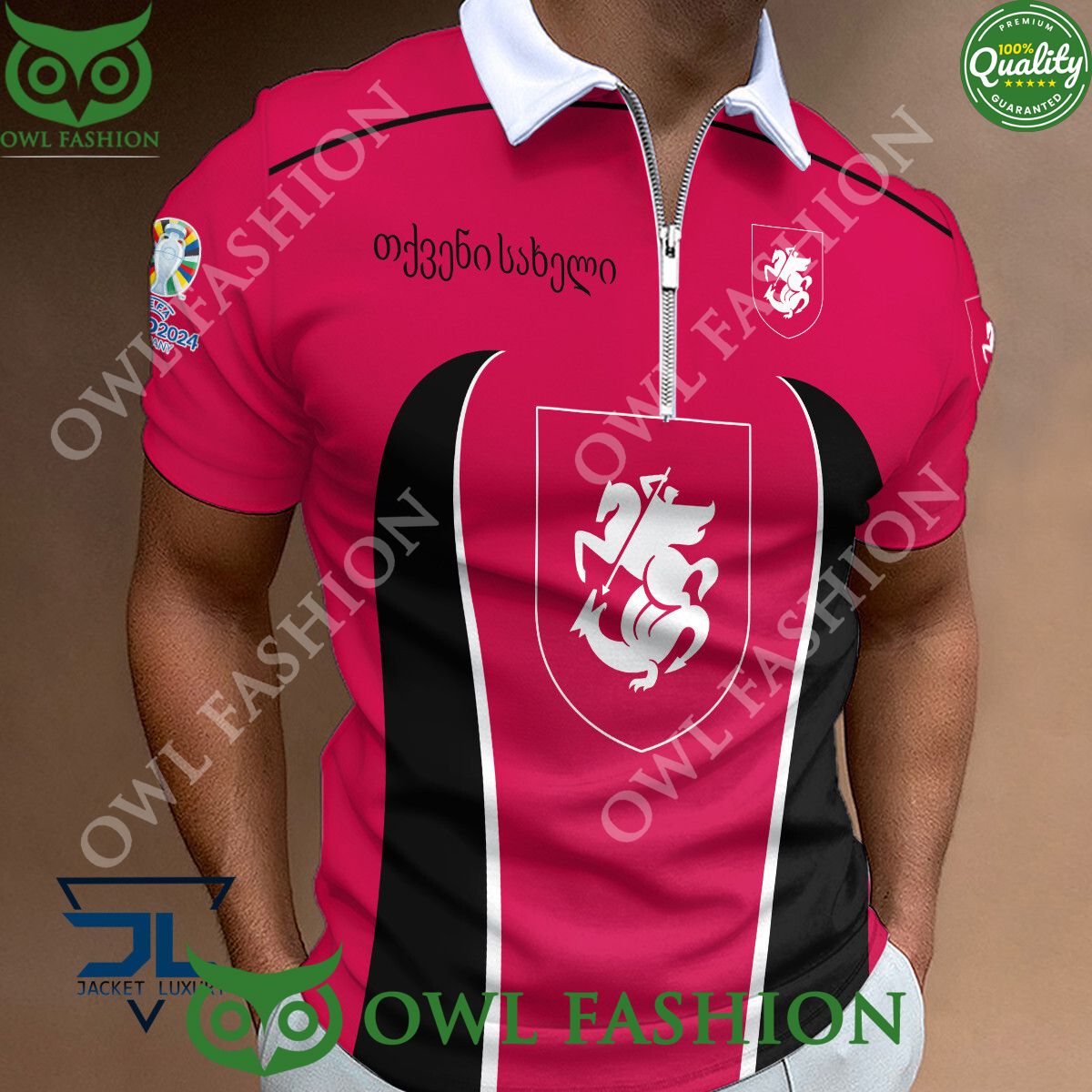 georgia zipper logo football team euro 2024 polo shirt 1 PyQKB.jpg