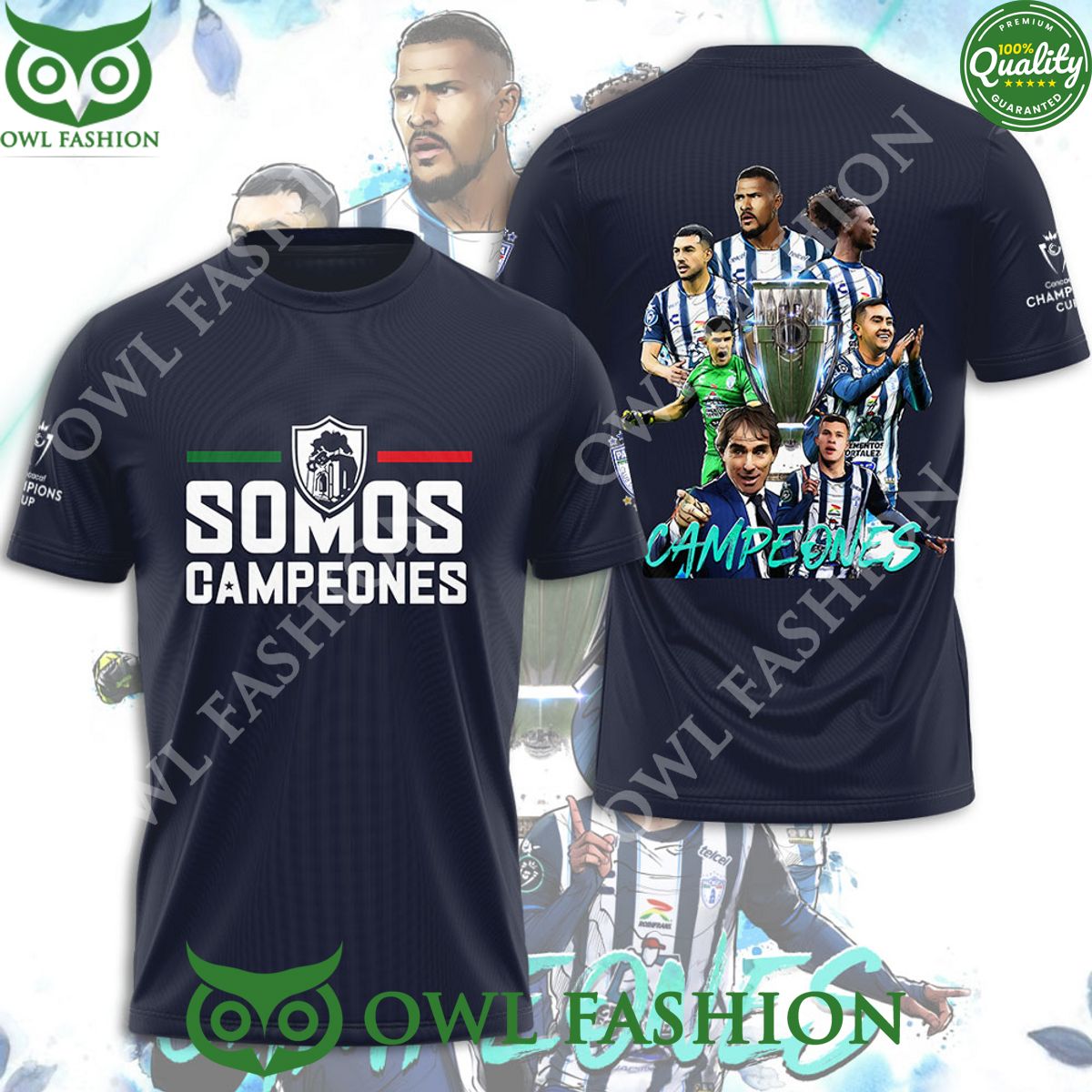 Pachuca FC Somos Campeones Limited 3D Tshirt Nice photo dude