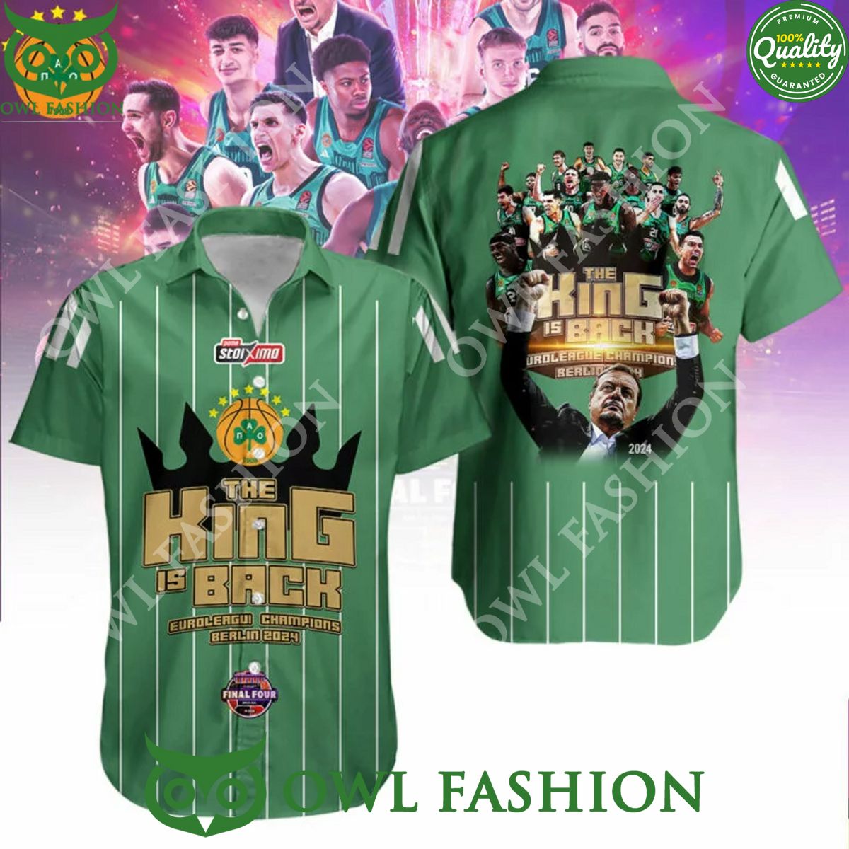 panathinaikos bc the king is back greek basket league hawaiian shirt 1 dsY9l.jpg