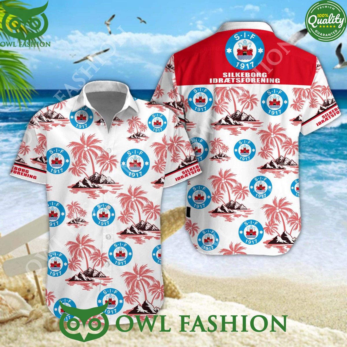 Silkeborg IF Danish Football Champion Superliga Hawaiian Shirt Good click