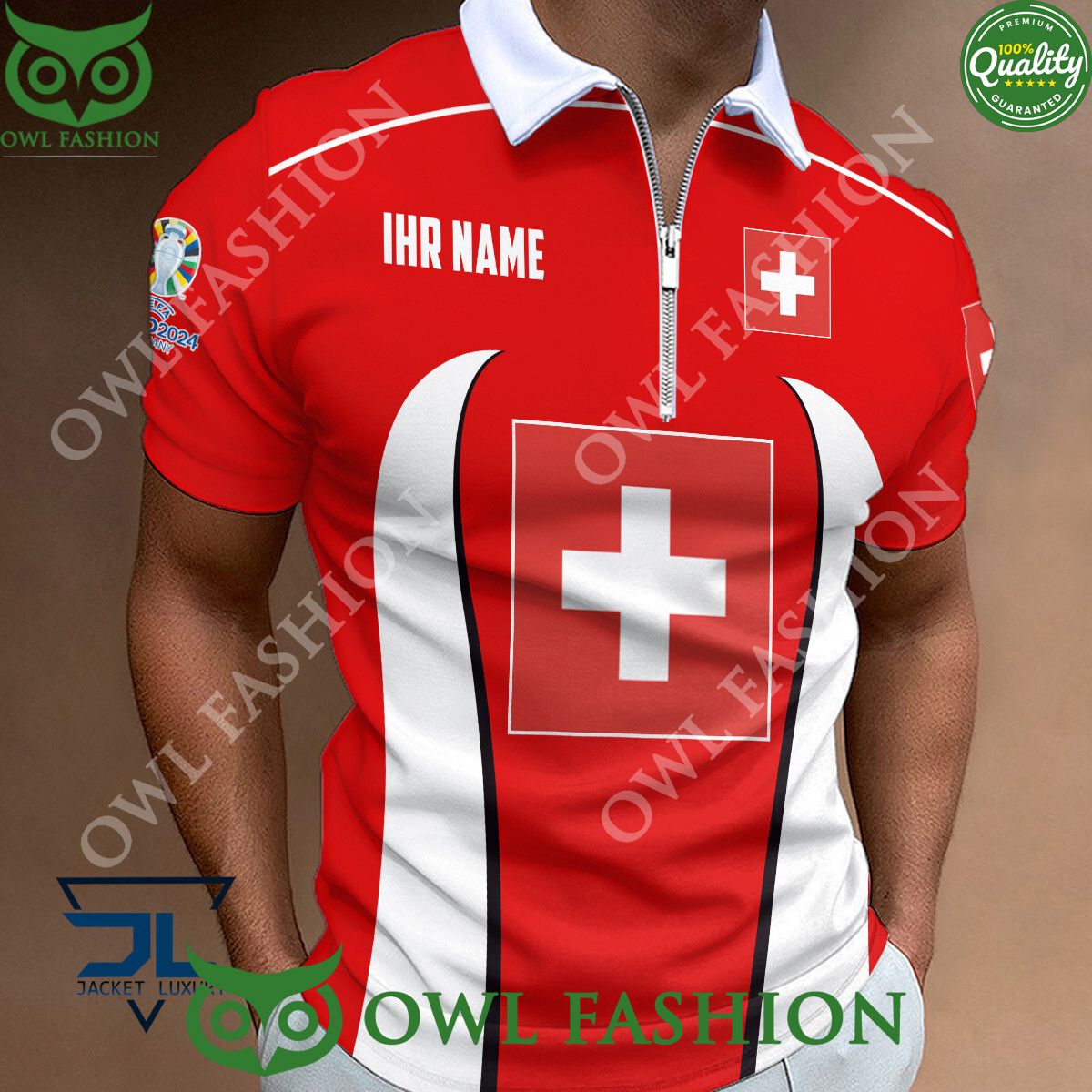 switzerland national football team zipper polo shirt 1 KySm2.jpg