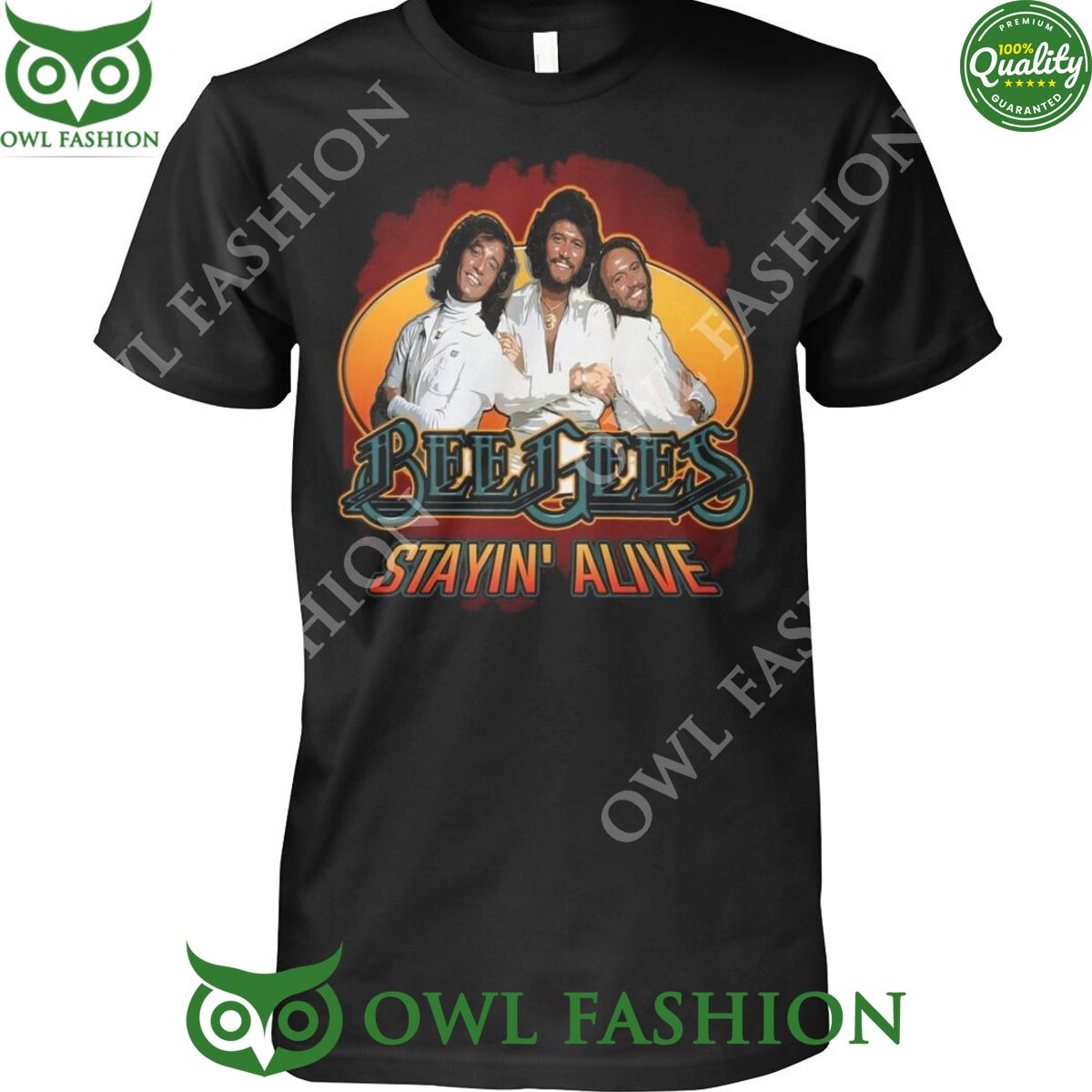 bee gees staying alive 65th anniversary thank you for the memories t shirt 1