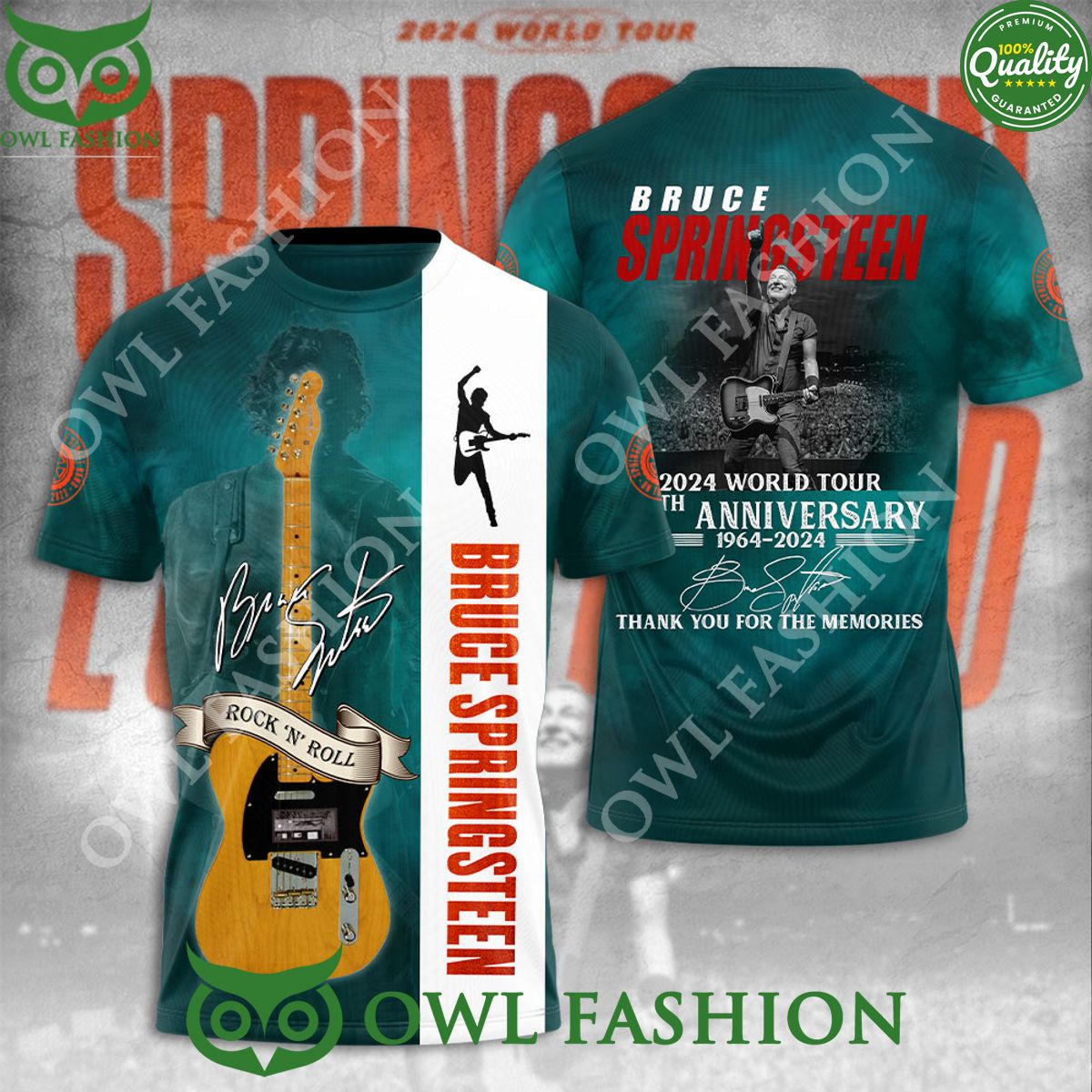bruce springsteen world tour 1964 2024 anniversary rock 3d t shirt 1 d4d7U.jpg