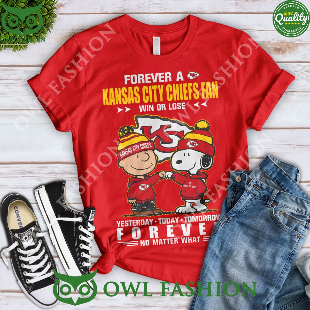 Forever A Kansas City Chiefs Fans 2D T Shirt Long time