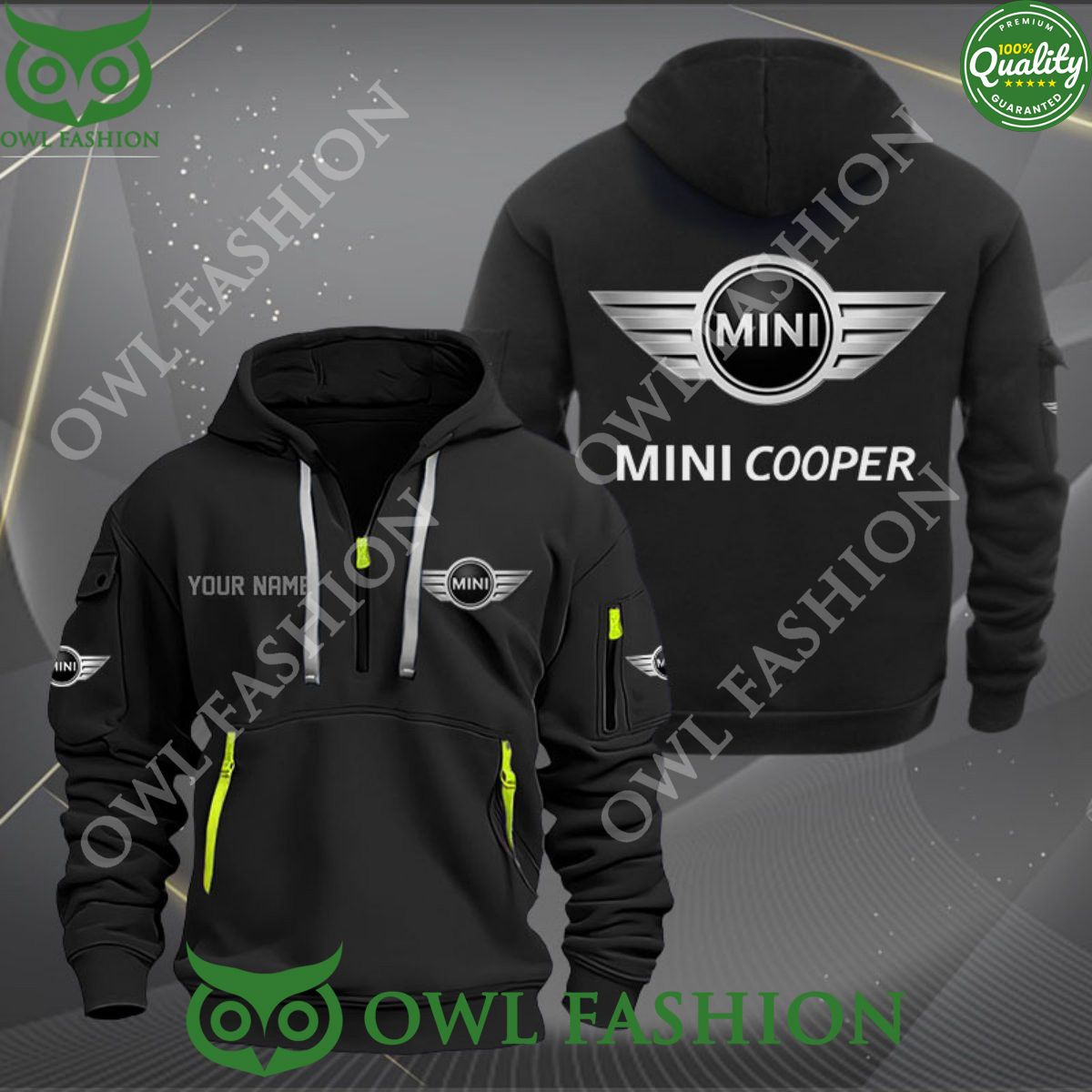 mini cooper personalized 2d half zipper hoodie 1 Xgjva.jpg