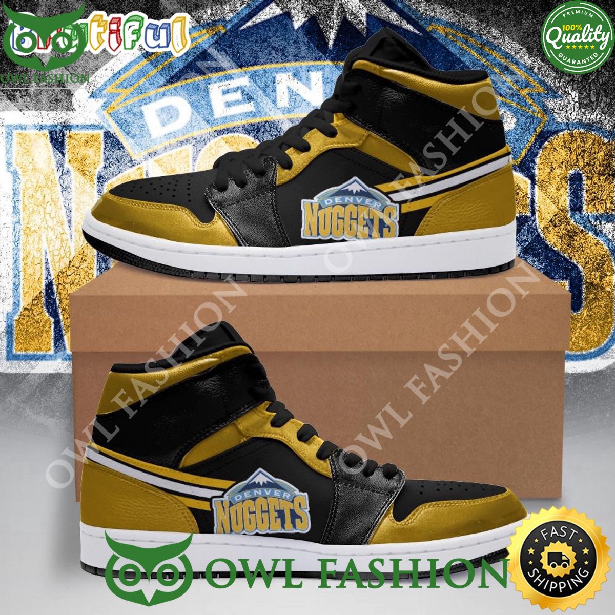 nba denver nuggets black yellow air jordan 1 high sneakers 1 jaogE.jpg