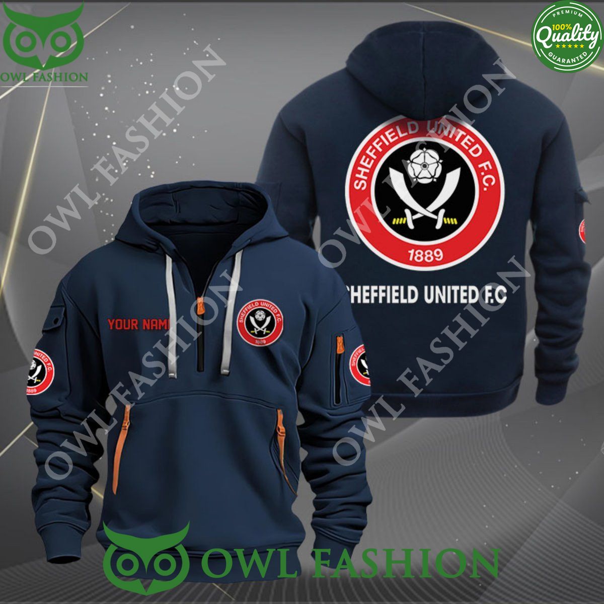 Sheffield United Premier League Personalized Limited Zip Hoodie Good click