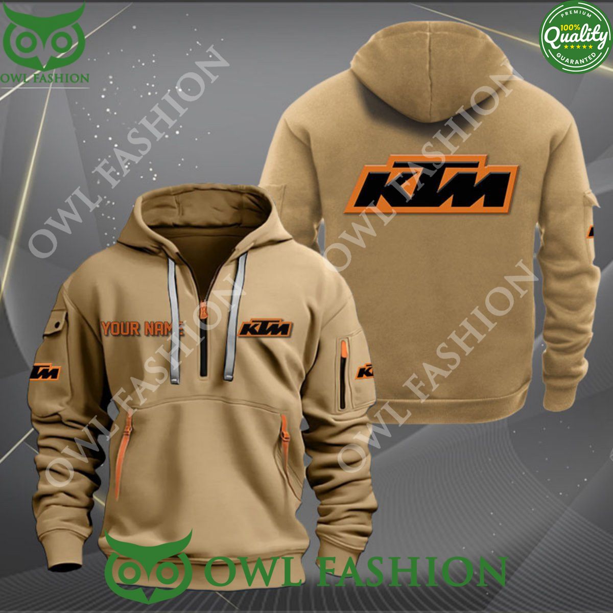 ktm racing motorcycles luxury brand customized color 2d quarter zip hoodie 1 Kqcpj.jpg