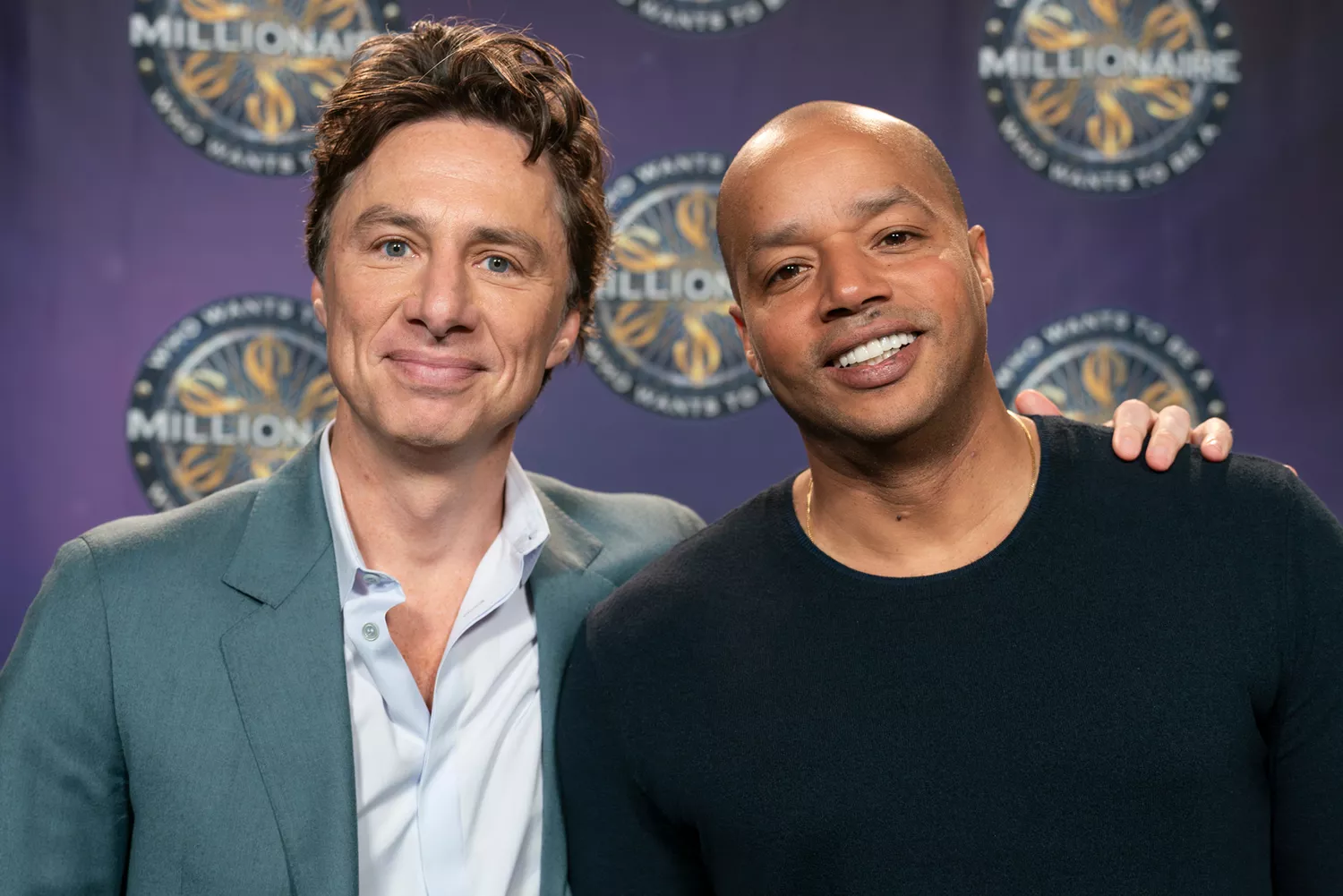 Zach Braff Struggles to Name All 6 of Donald Faison's Kids on 'Who Wants to Be a Millionaire'