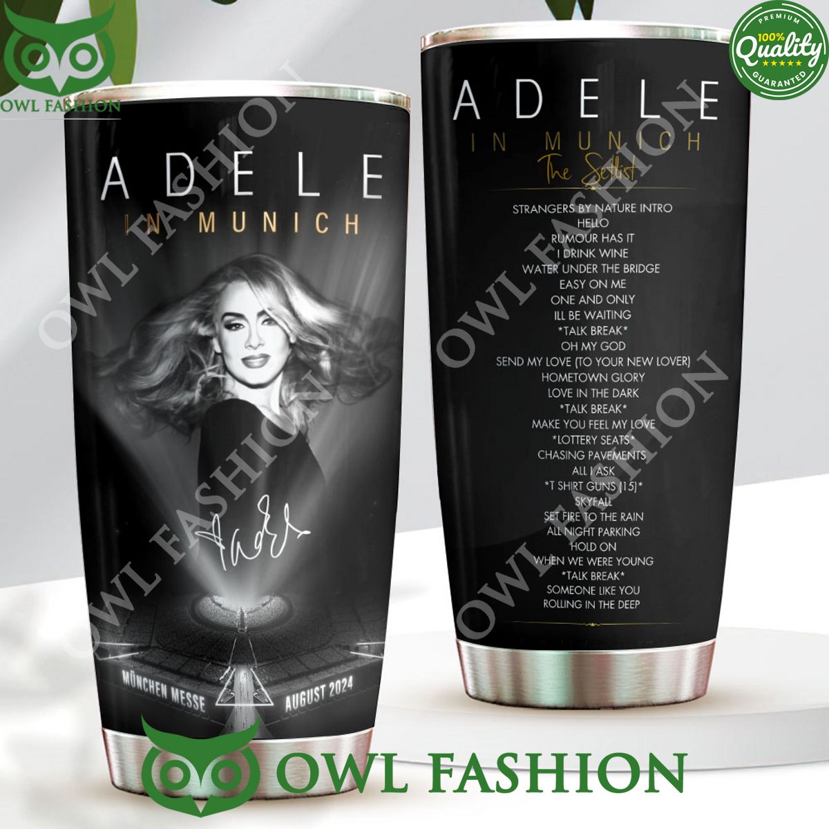 adele in munich the setlist august 2024 tumbler cup 1