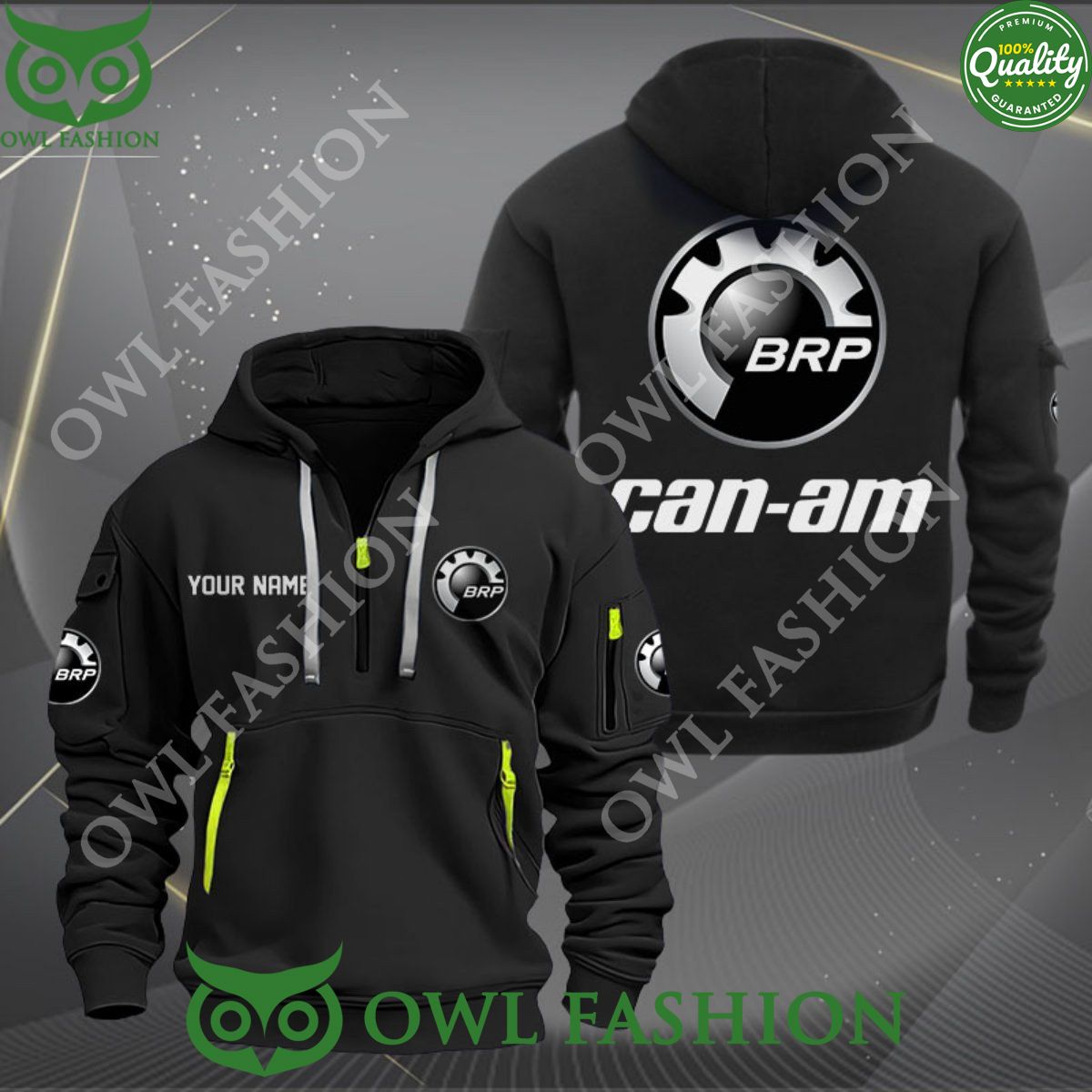 brp can am canadian motorcycles brand personalized color 2d quarter zip hoodie 1 SuQn5.jpg