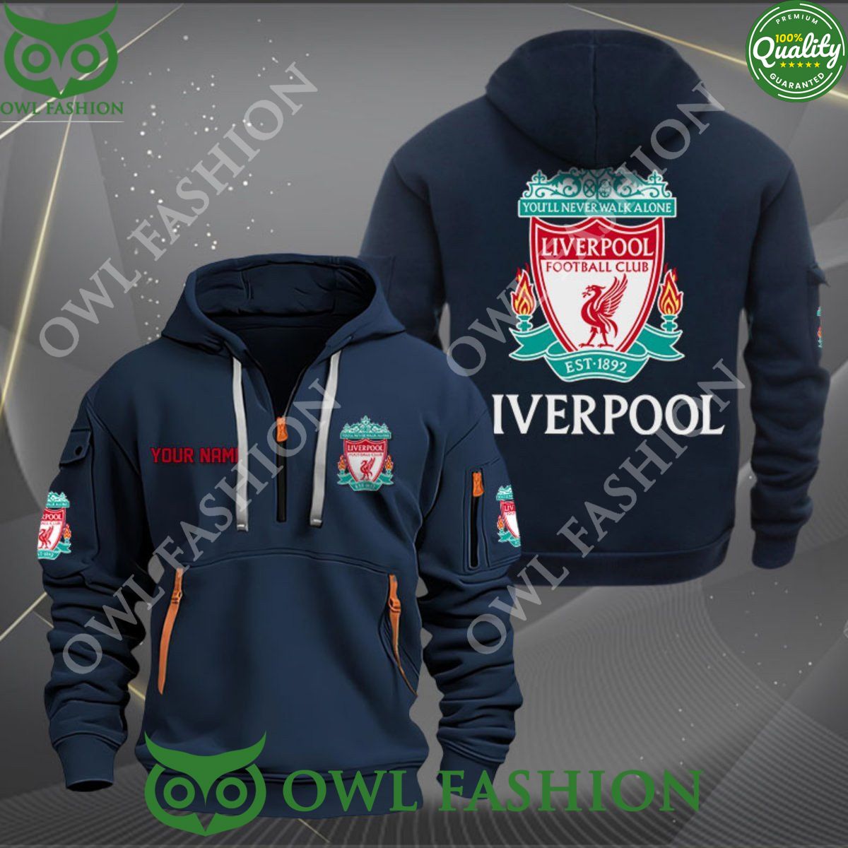 liverpool football champion custom name quarter zip hoodie 1 dHfbT.jpg