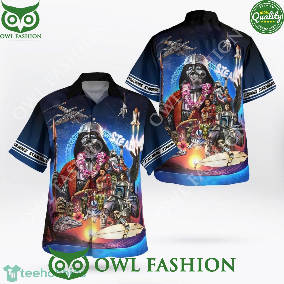 Funny Star Wars Beach Vibe Aloha Hawaiian Shirt Sizzling