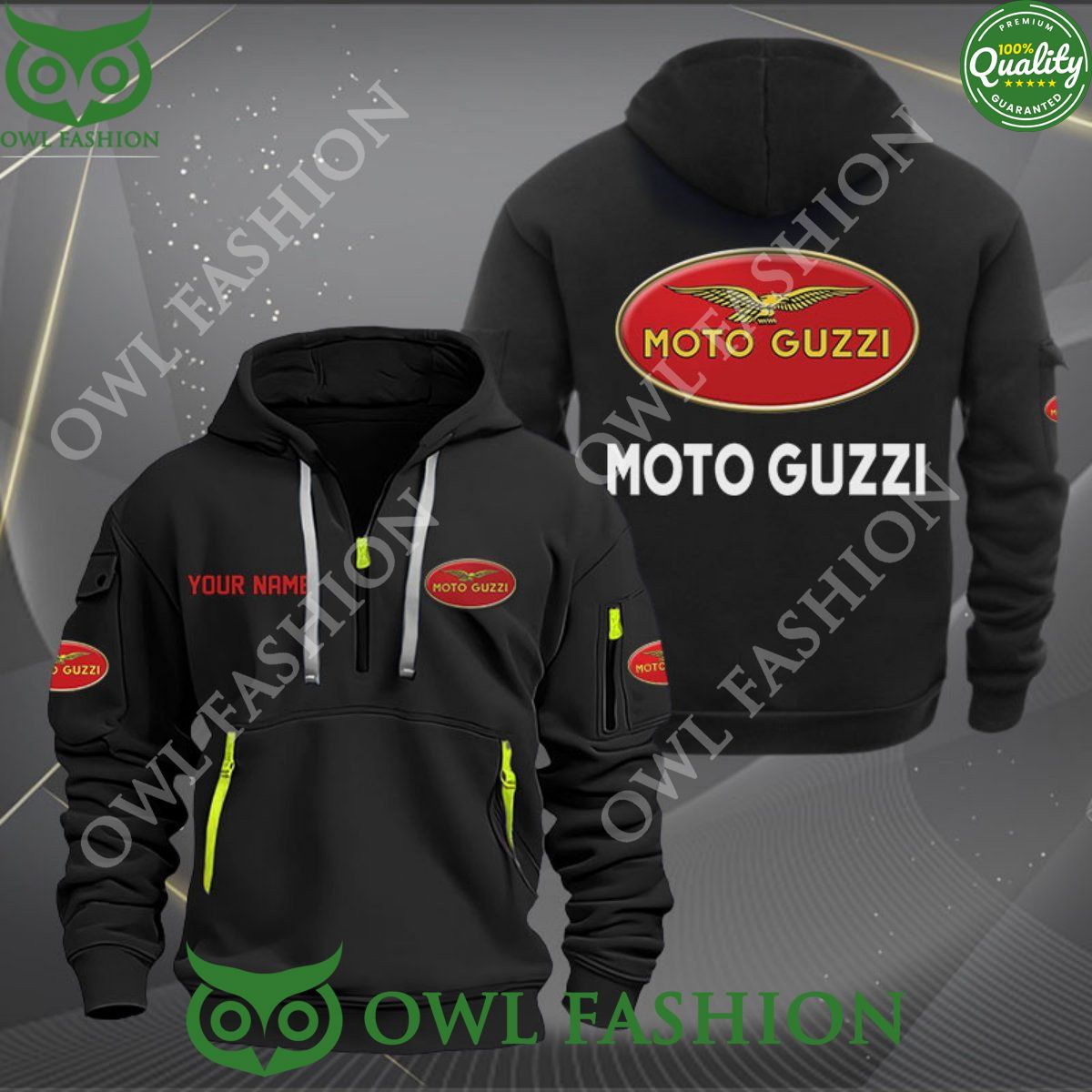 moto guzzi italian brand motorcycles custom 2d quarter zip hoodie 1 8FuzM.jpg