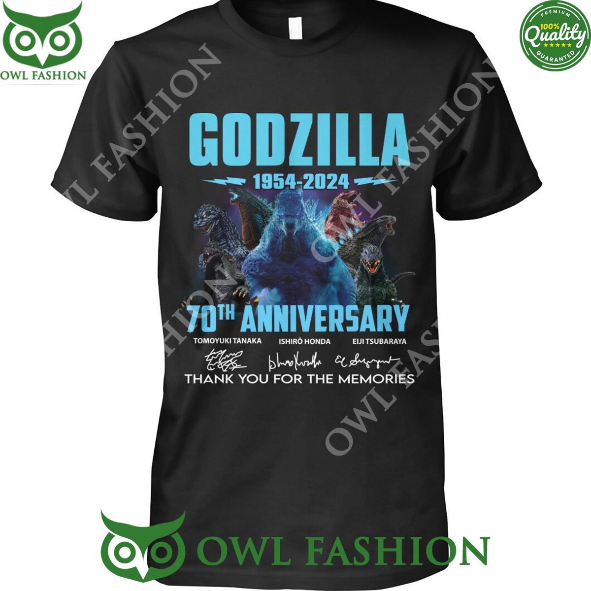 godzilla 1954 2024 70th anniversary thank you for the memories t shirt 1 JP96y.jpg