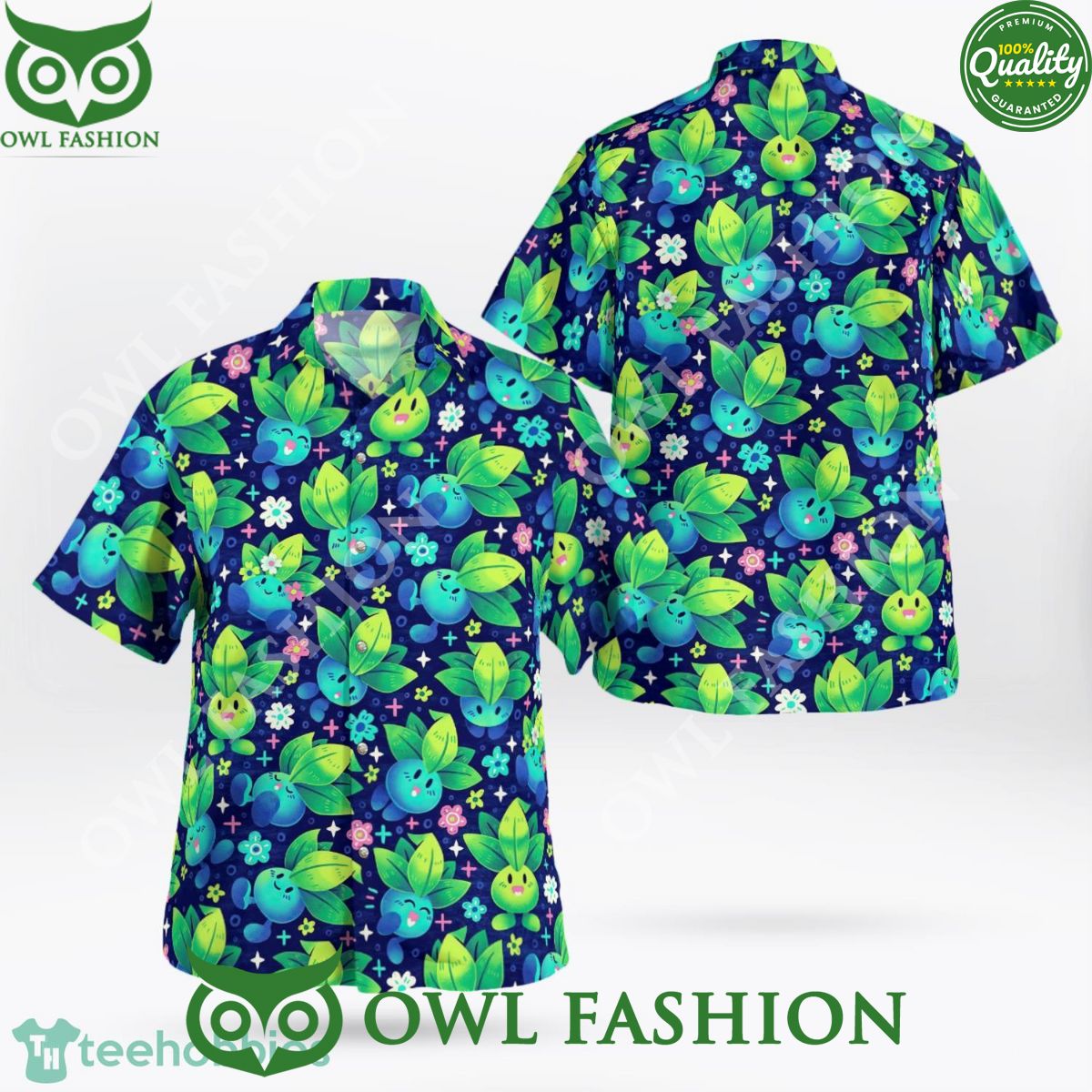 Oddish Pokemon Limited Aloha Vibe Hawaiian Shirt You look cheerful dear