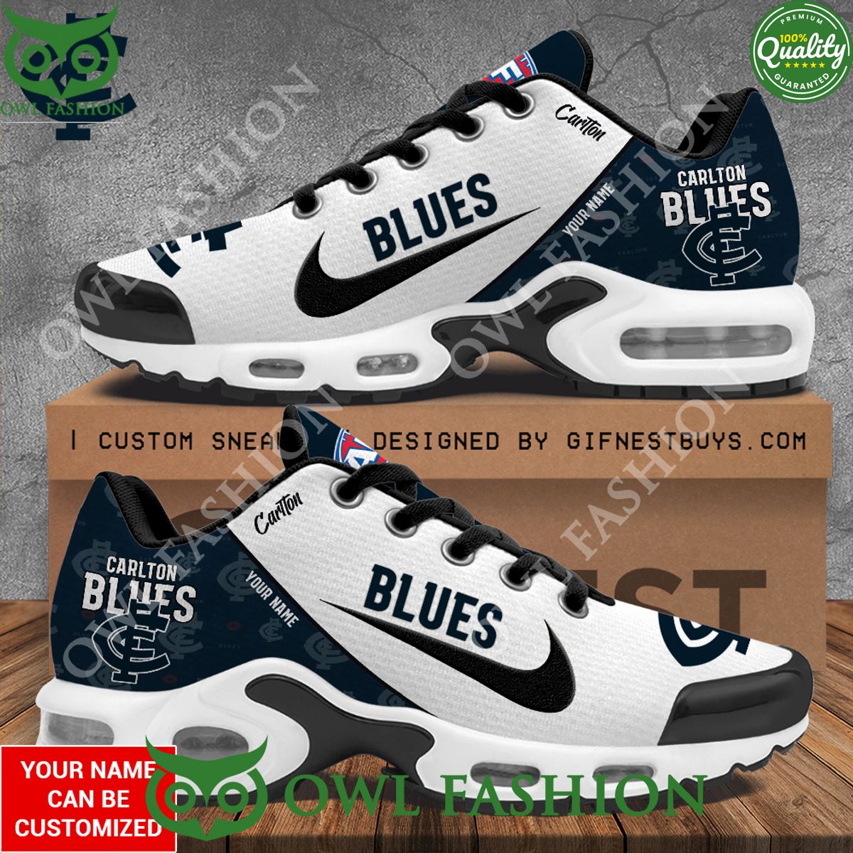 personalized carlton blues australia football club air max shoes 1 VTnSm.jpg