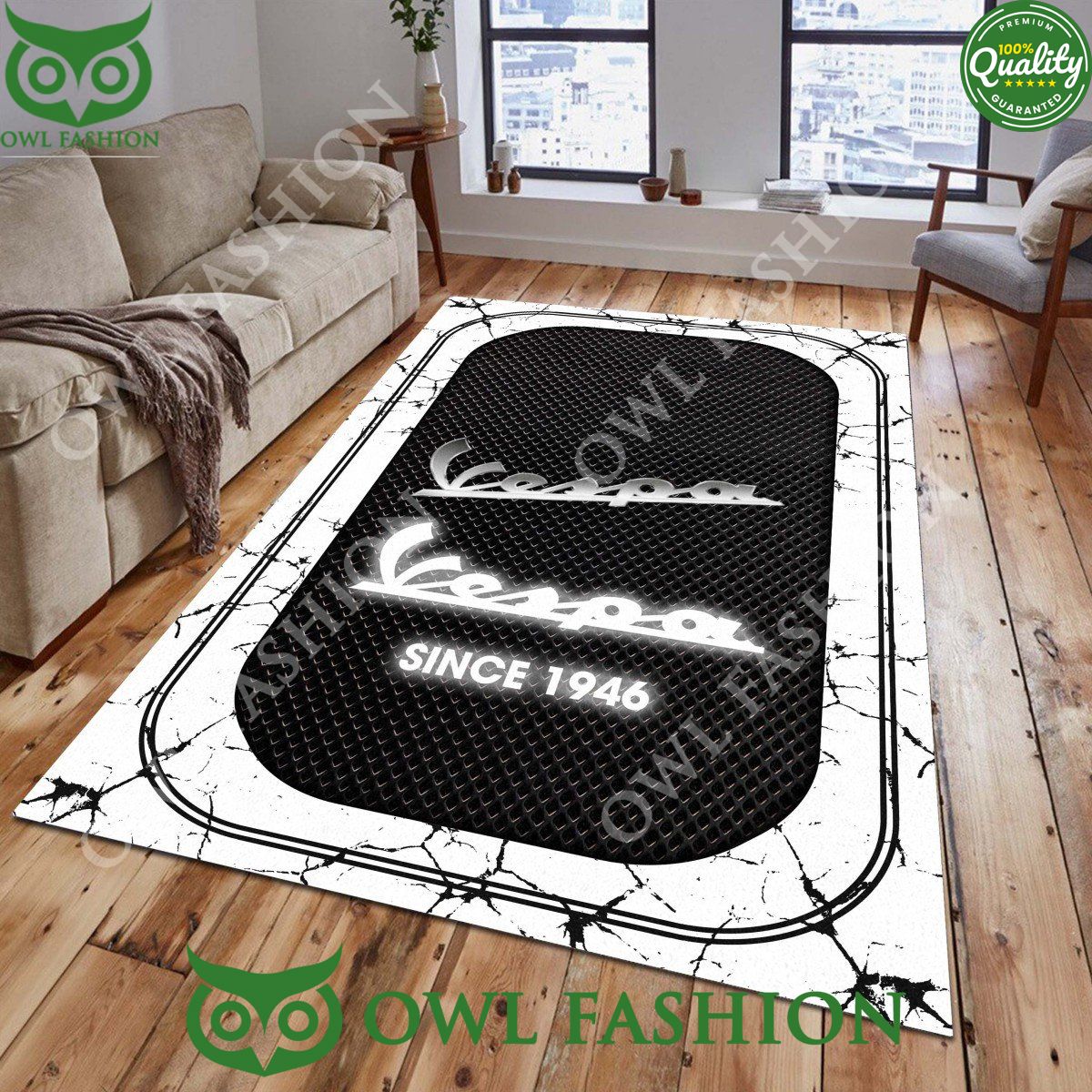 Vespa 1946 Motorcycles Rug Carpet For Stone Marble Eye soothing picture dear