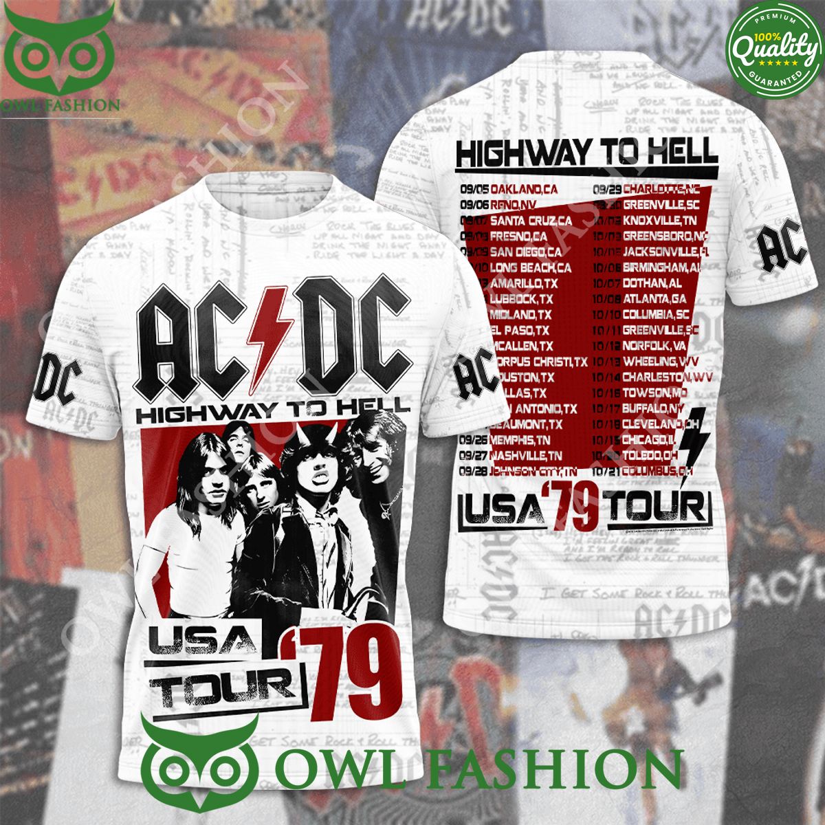 ACDC Highway to hell Tour 79 USA t shirt Royal Pic of yours