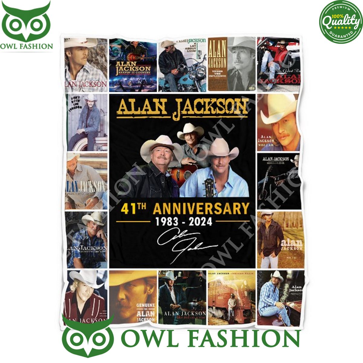 alan jackson king of country 41th anniversary 1983 2024 blanket 1 7xGpP.jpg