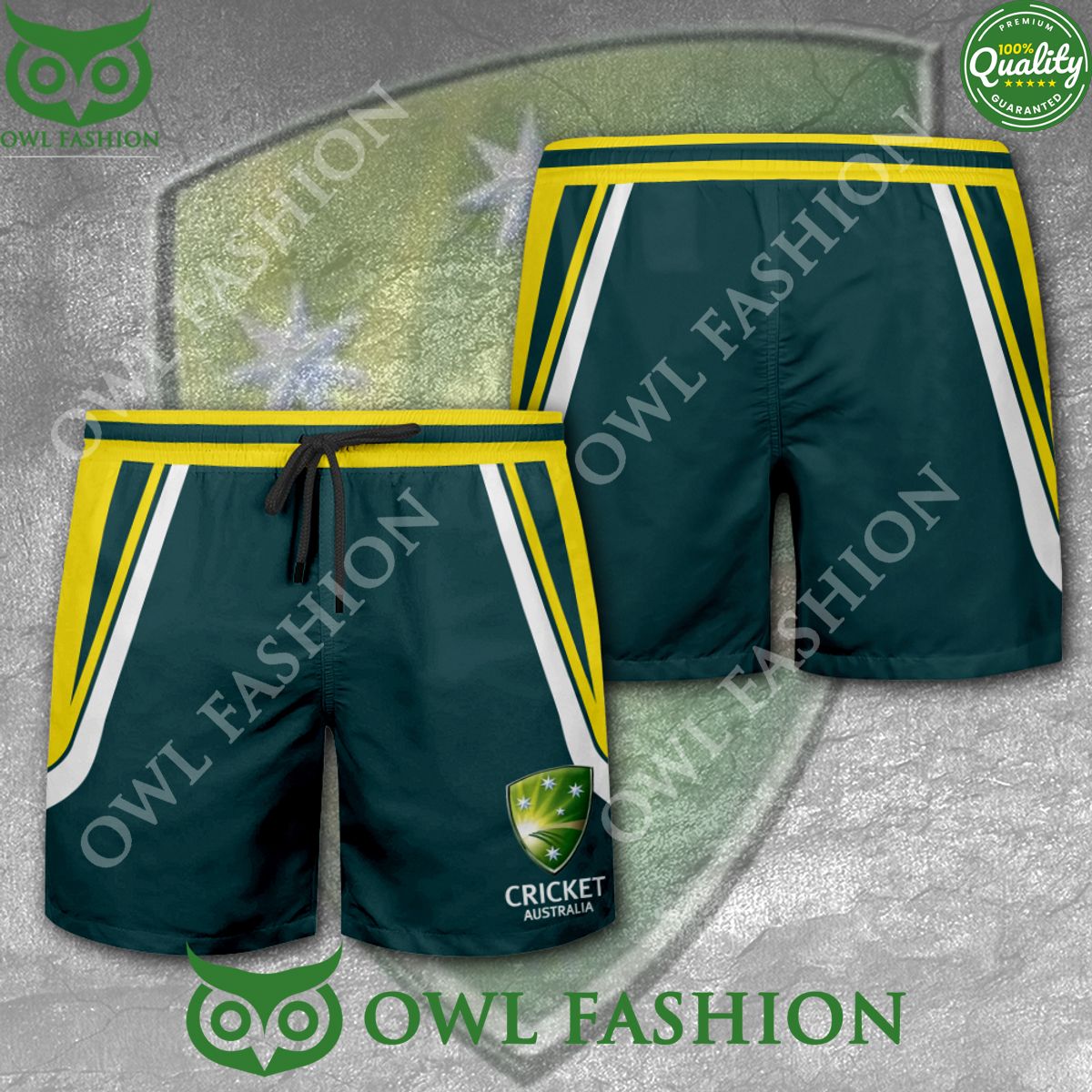 Cricket Australia AUS Champion 3D Shorts Stunning