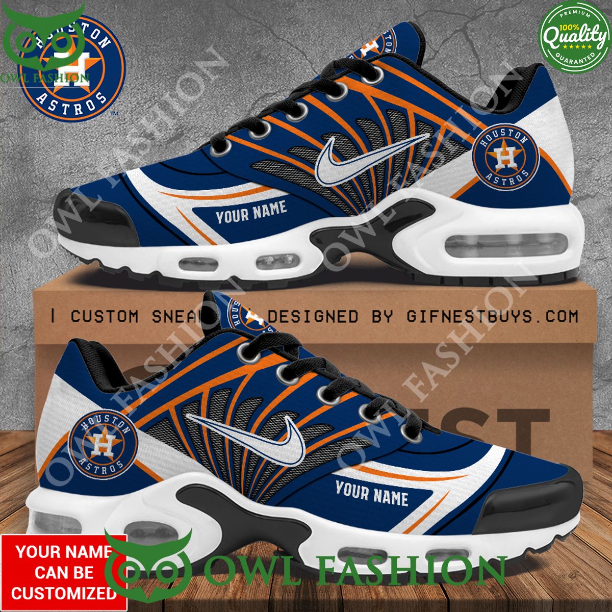 custom name houston astros blue and orange air max shoes 1 mIHEf.jpg