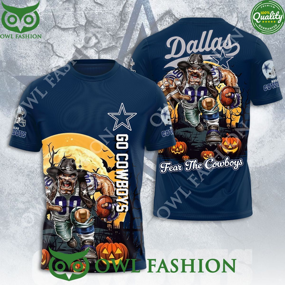 Dallas Cowboys Go Fear the Cowboys 3D T Shirt Damn good