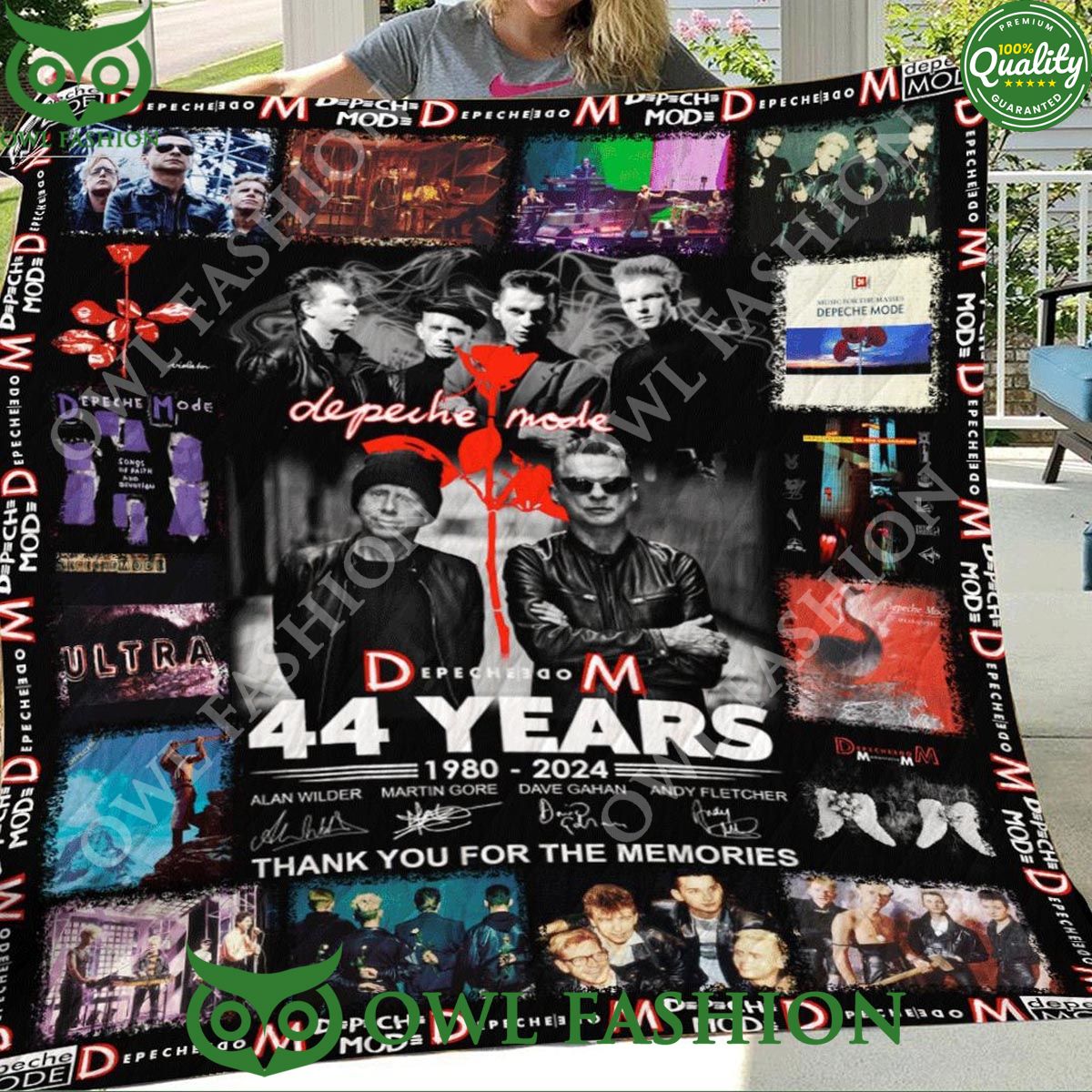 depeche mode 44 years of the memories 1980 2024 quilt fleece blanket 1 YSzC4.jpg