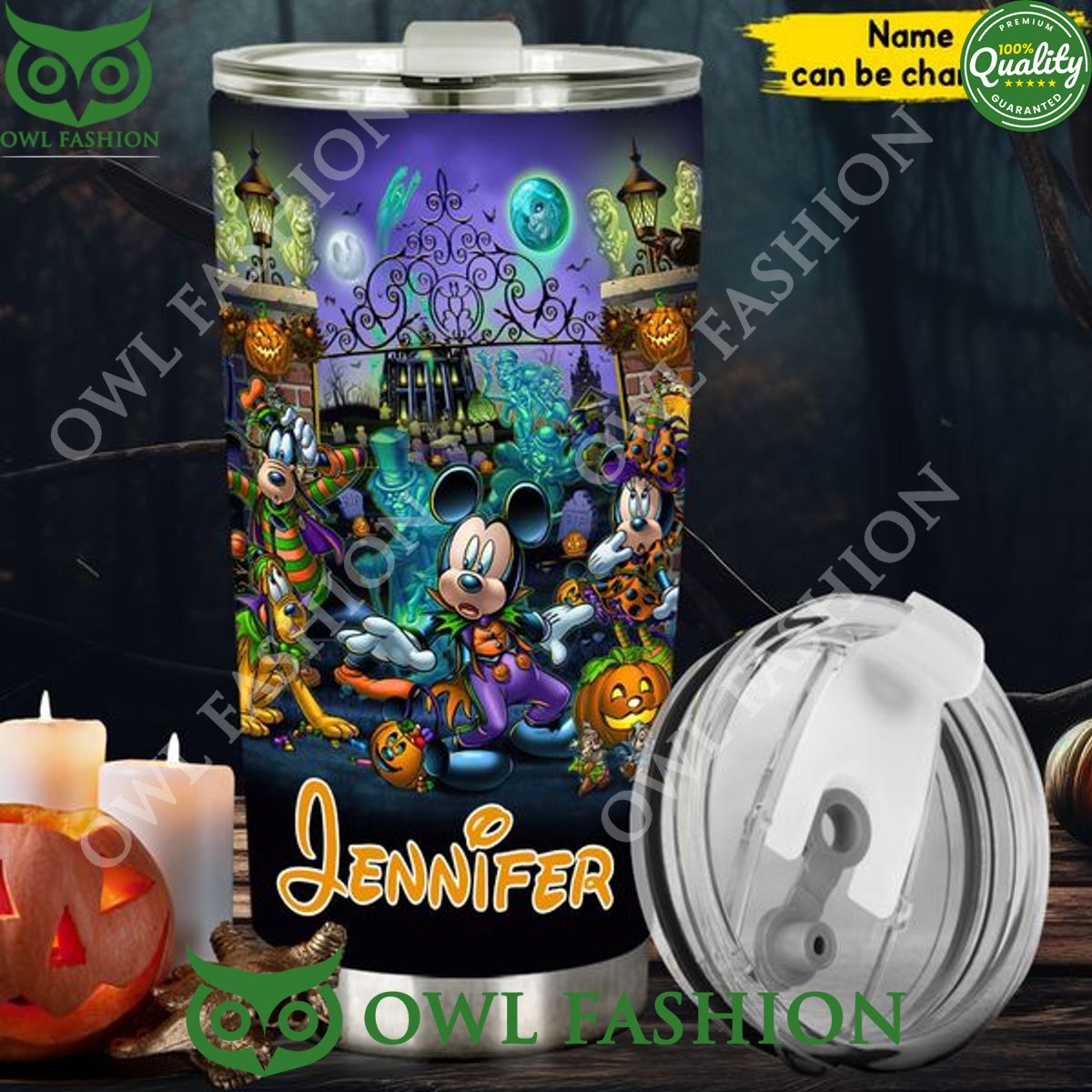 halloween welcome foolish mortals personalized mouse mickey tumbler 1 UQHUg.jpg