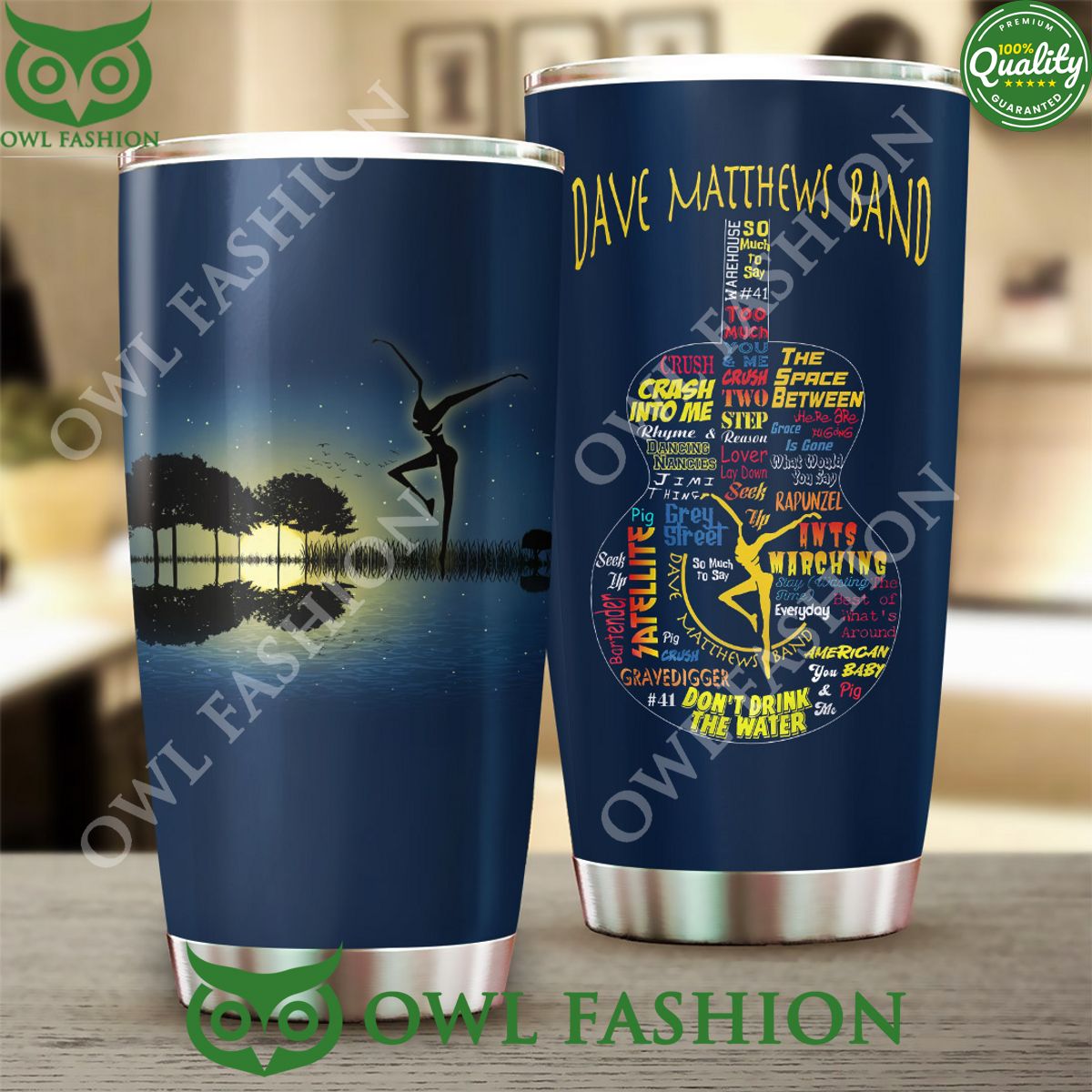 Dave Matthews Band Guitar Design Tumbler Cup You look elegant man