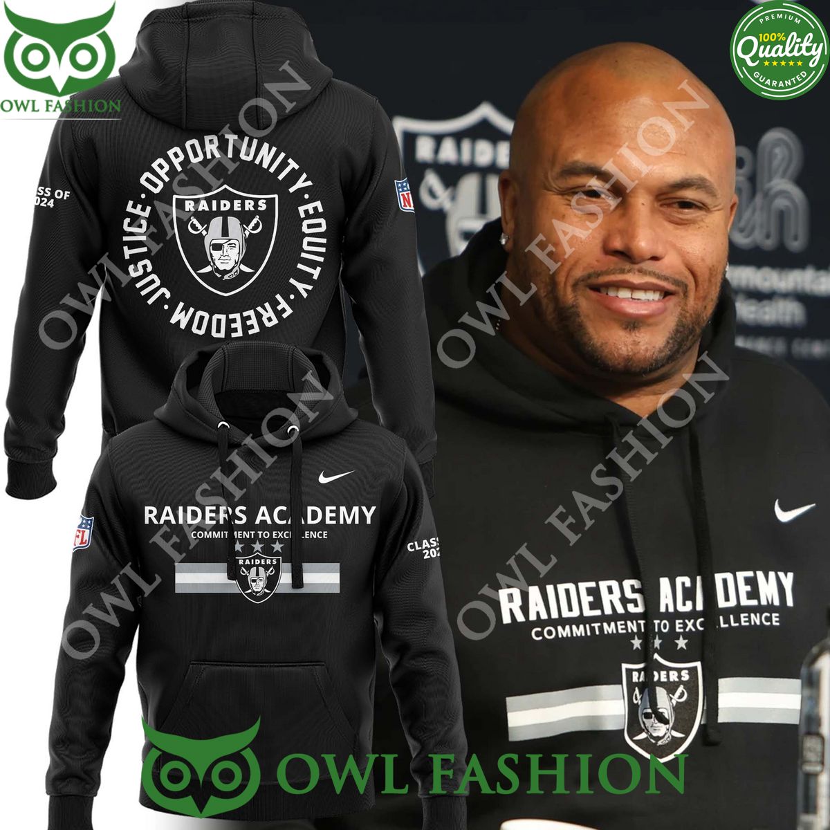 las vegas coach antonio pierce raiders academy commitment to excellence hoodie 1 giLjn.jpg