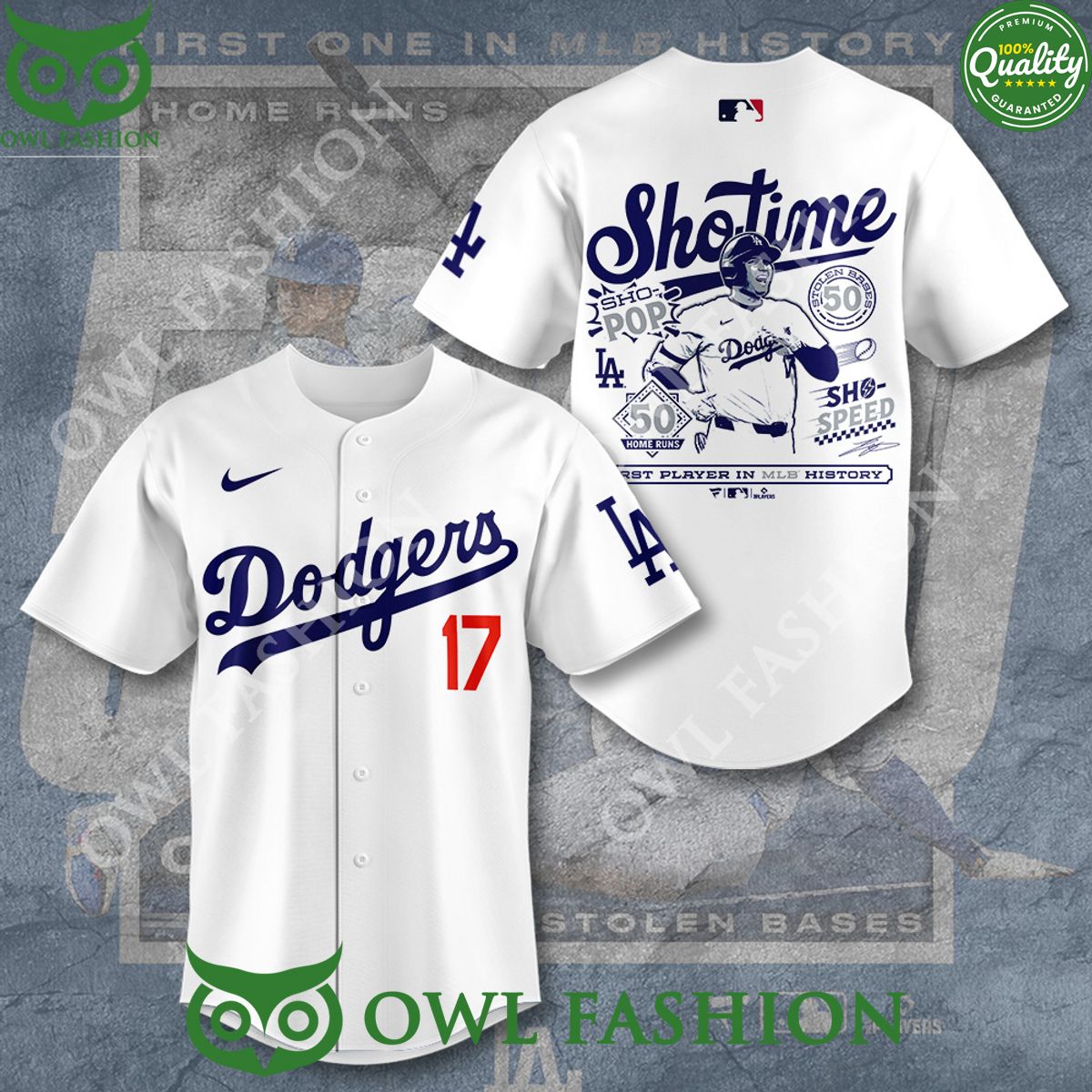 Los Angeles Dodgers x Shohei Ohtani Shotime Baseball Jersey Shirt Amazing Pic