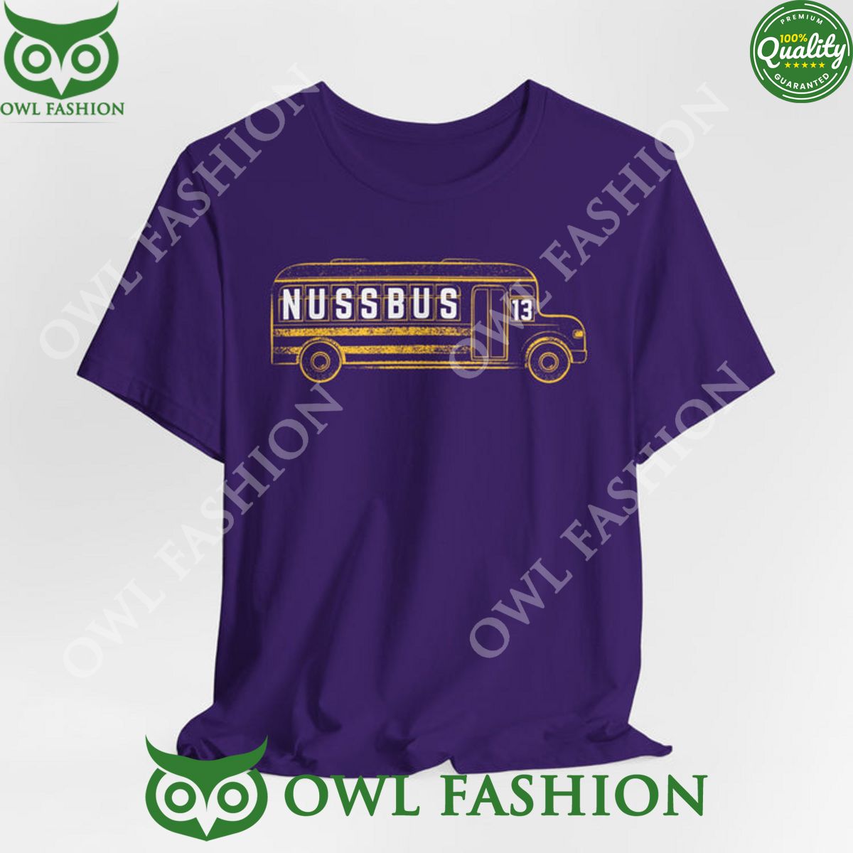 LSU Football Nussbus 13 Garrett Nussmeier t shirt Natural and awesome