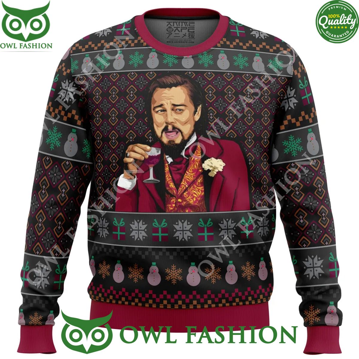 laughing leo dicaprio meme ugly christmas sweater 1 kHtc0.jpg