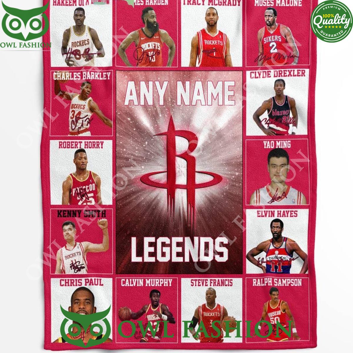 houston rockets legends 2024 team customized limited quilt fleece blanket 1 Mlb54.jpg