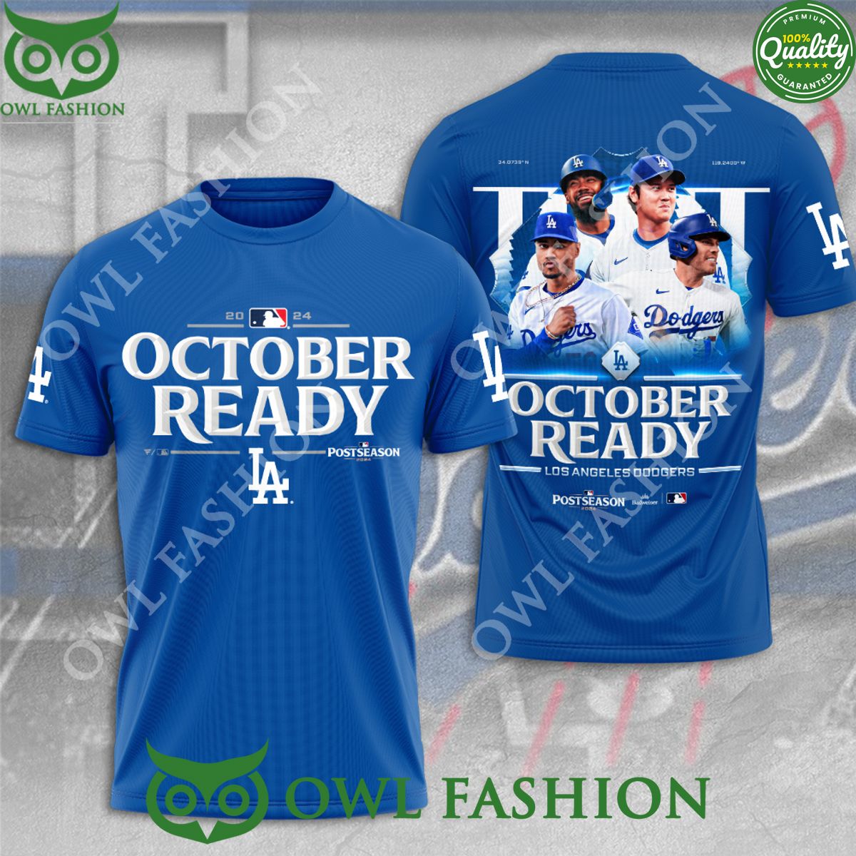 los angeles dodgers october ready blue 3d t shirt 1 KYhS5.jpg