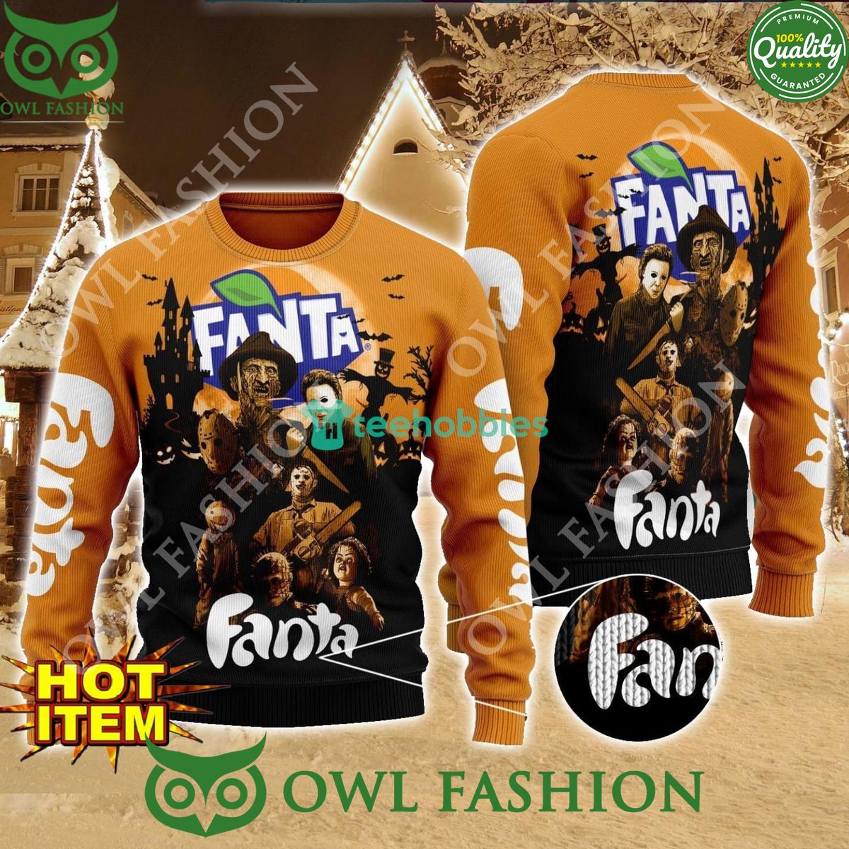 2024 Fanta Horror Halloween Night Ugly Sweater It is more than cute