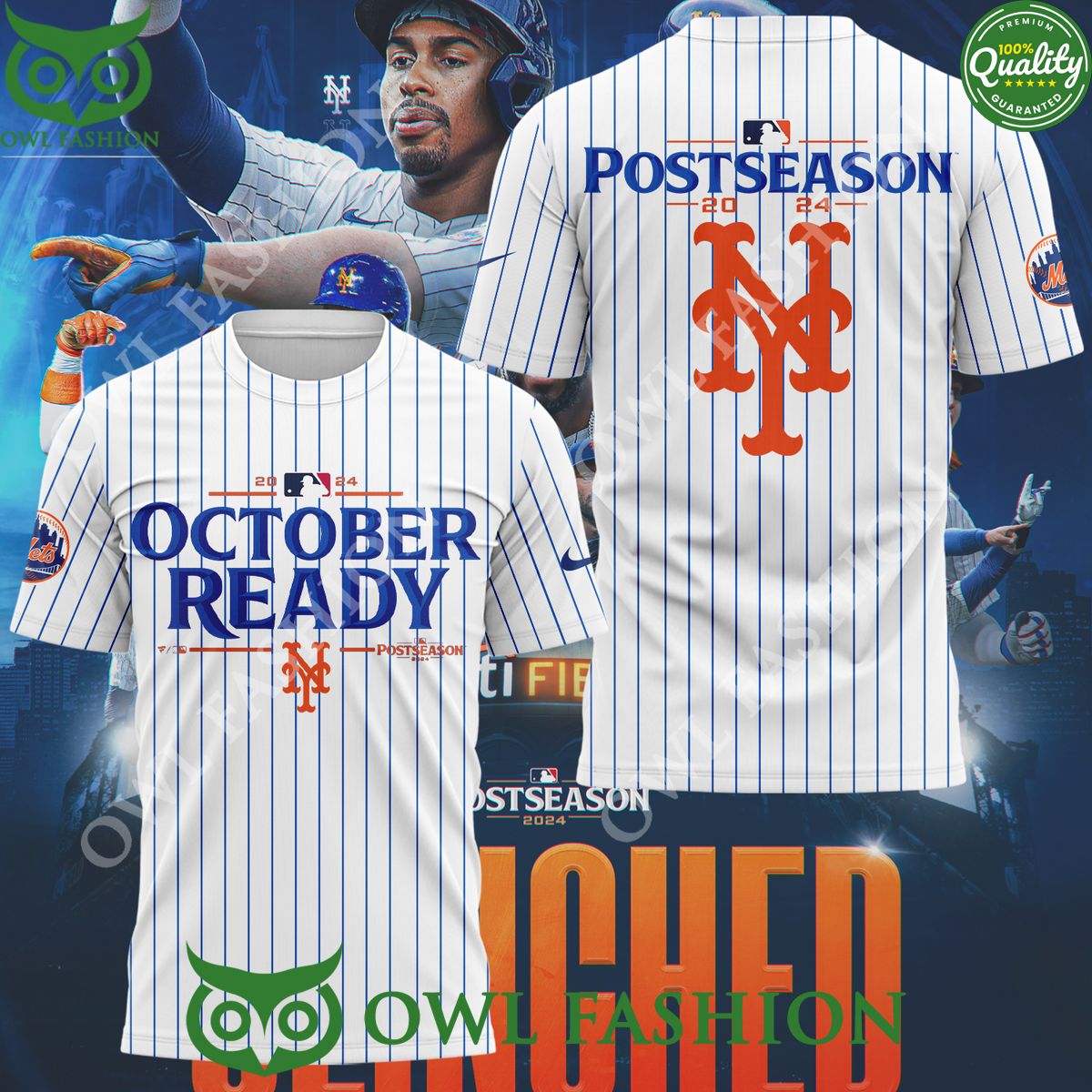 Postseason 2024 New York Mets October Ready T shirt Wow! This is gracious