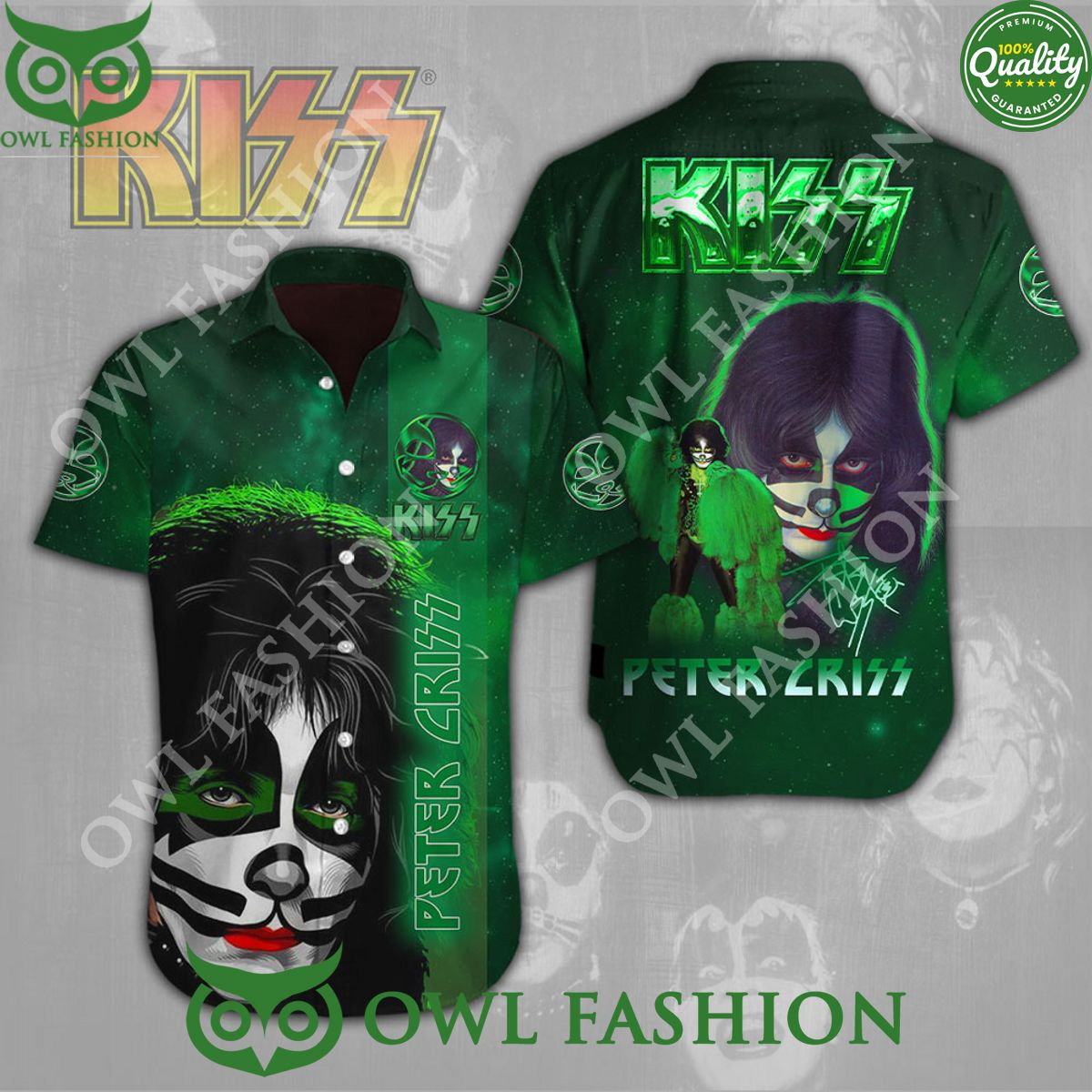 peter criss x kiss band image green hawaiian shirt 1 jZIsq.jpg