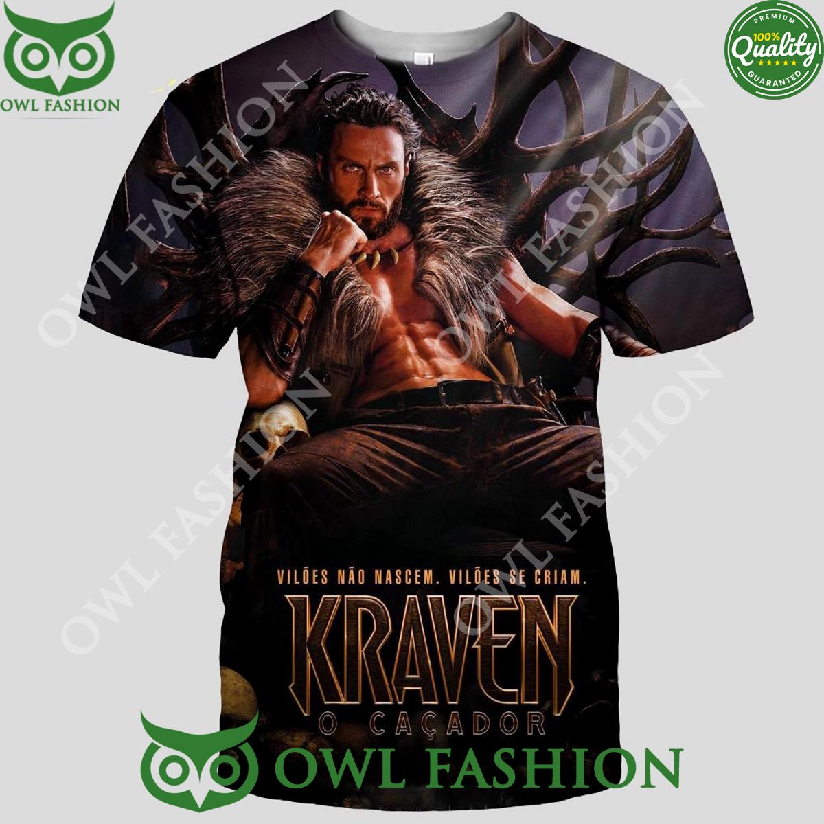 Kraven The Hunter Movie 2024 Cacador T shirt Studious look